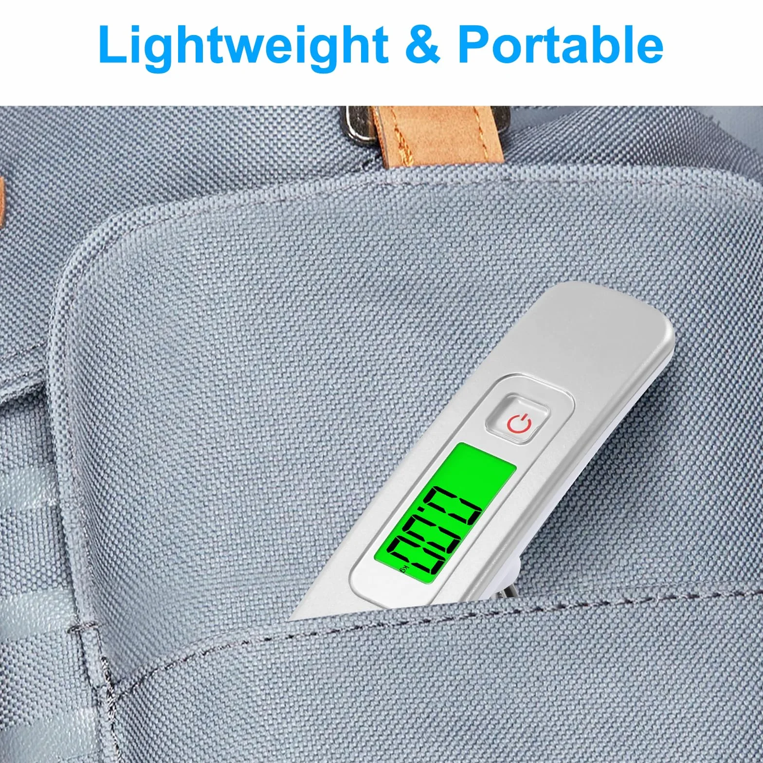 Blendura Pèse Bagage Électronique, Balance Portable 50 kg/110 lb, Fonction Tare, Blanc