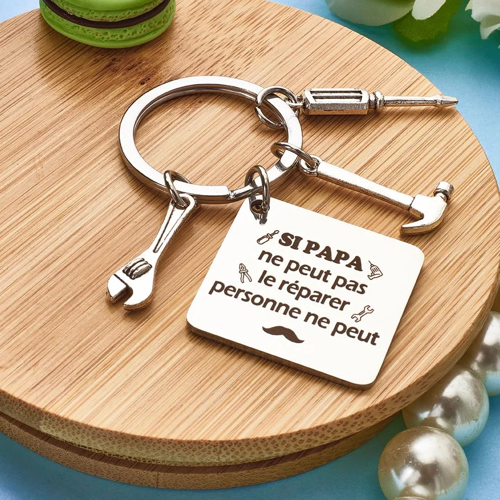 Porte-Clés Papa Cadeau Fête Des Pères Original