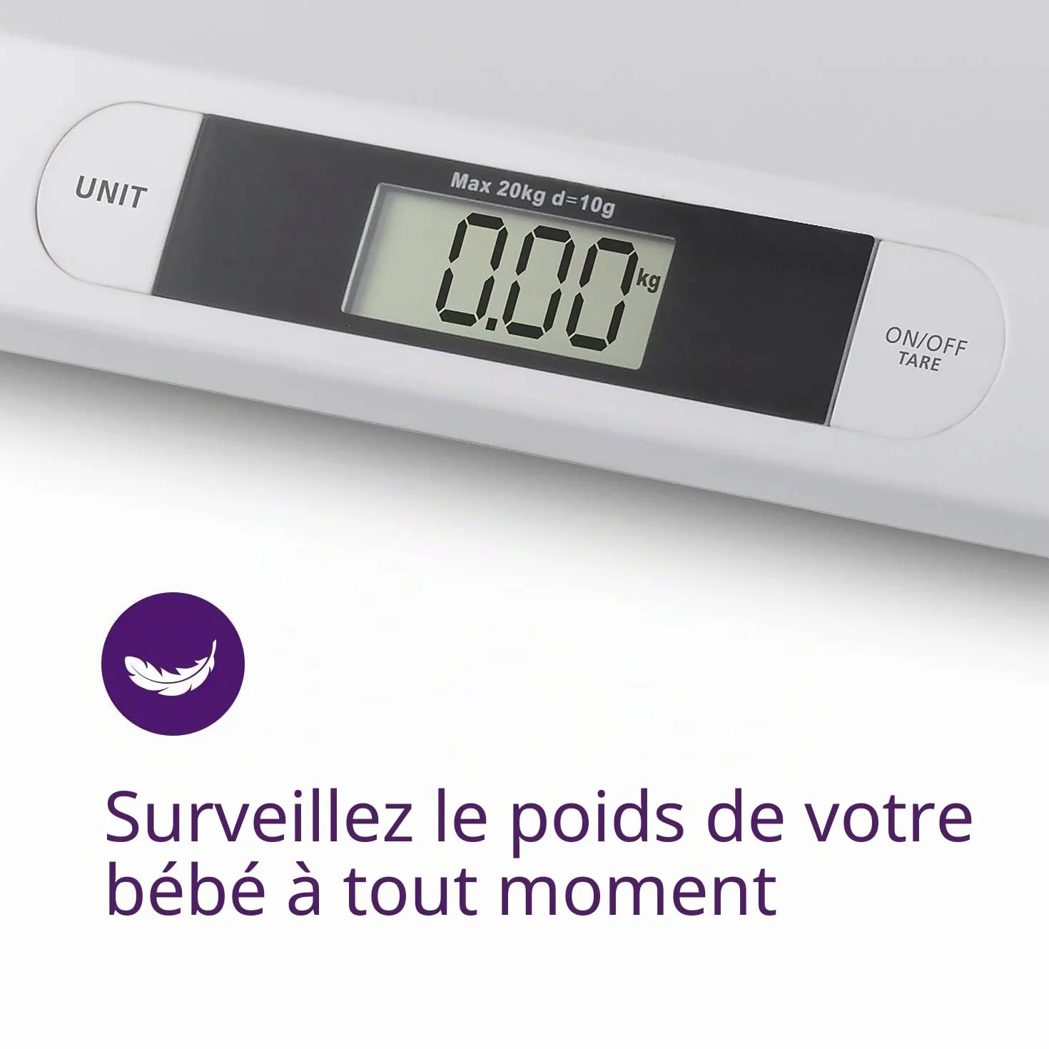 Topcom Pèse-bébé WG-2490 20 kg Blanc