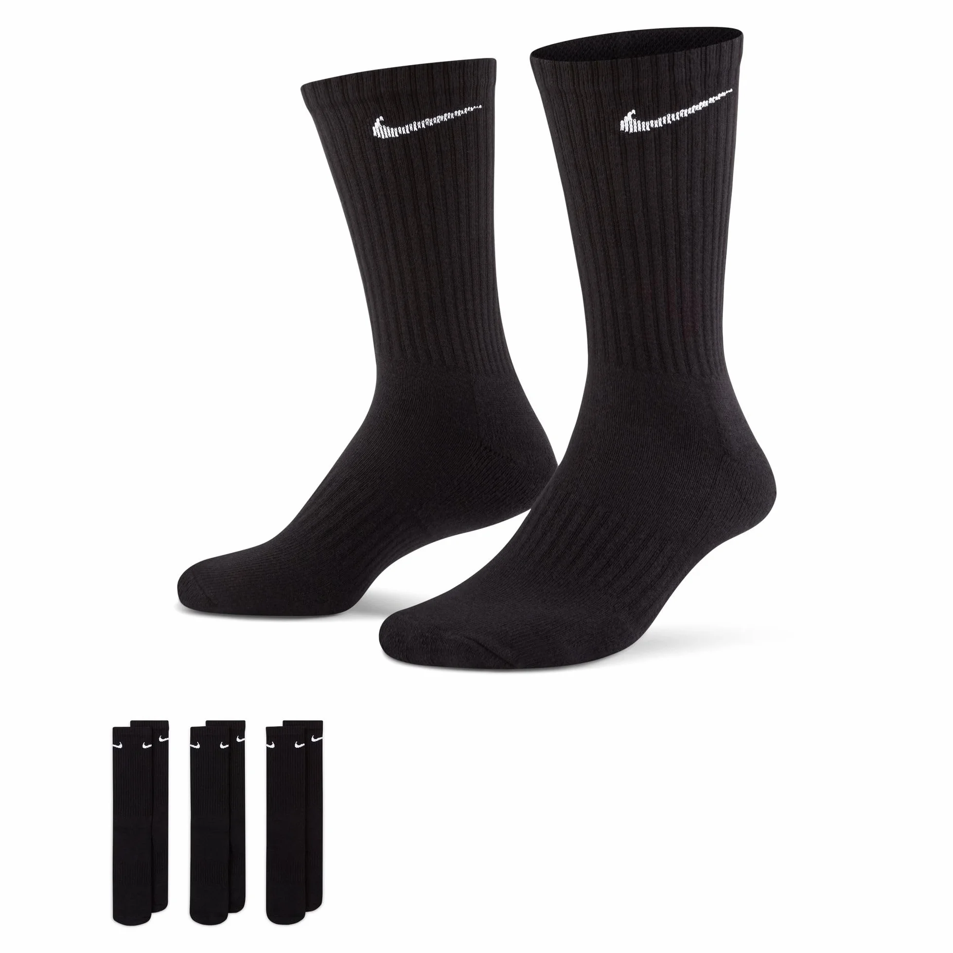 Nike Chaussettes Mixte Everyday Cushioned Lot de 3 Paires