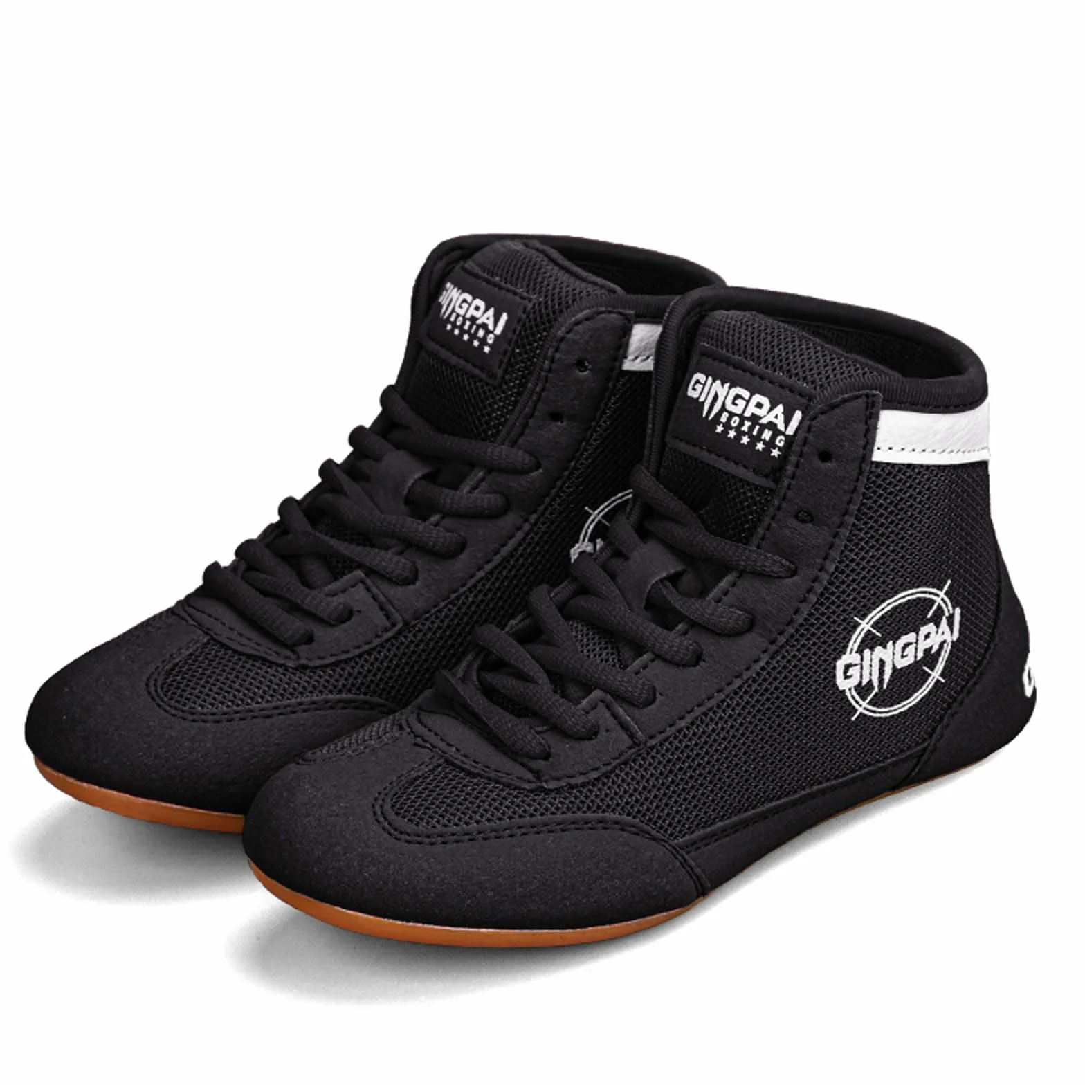Chaussures de Lutte Boxe Respirantes Antidérapantes pour Homme Femme