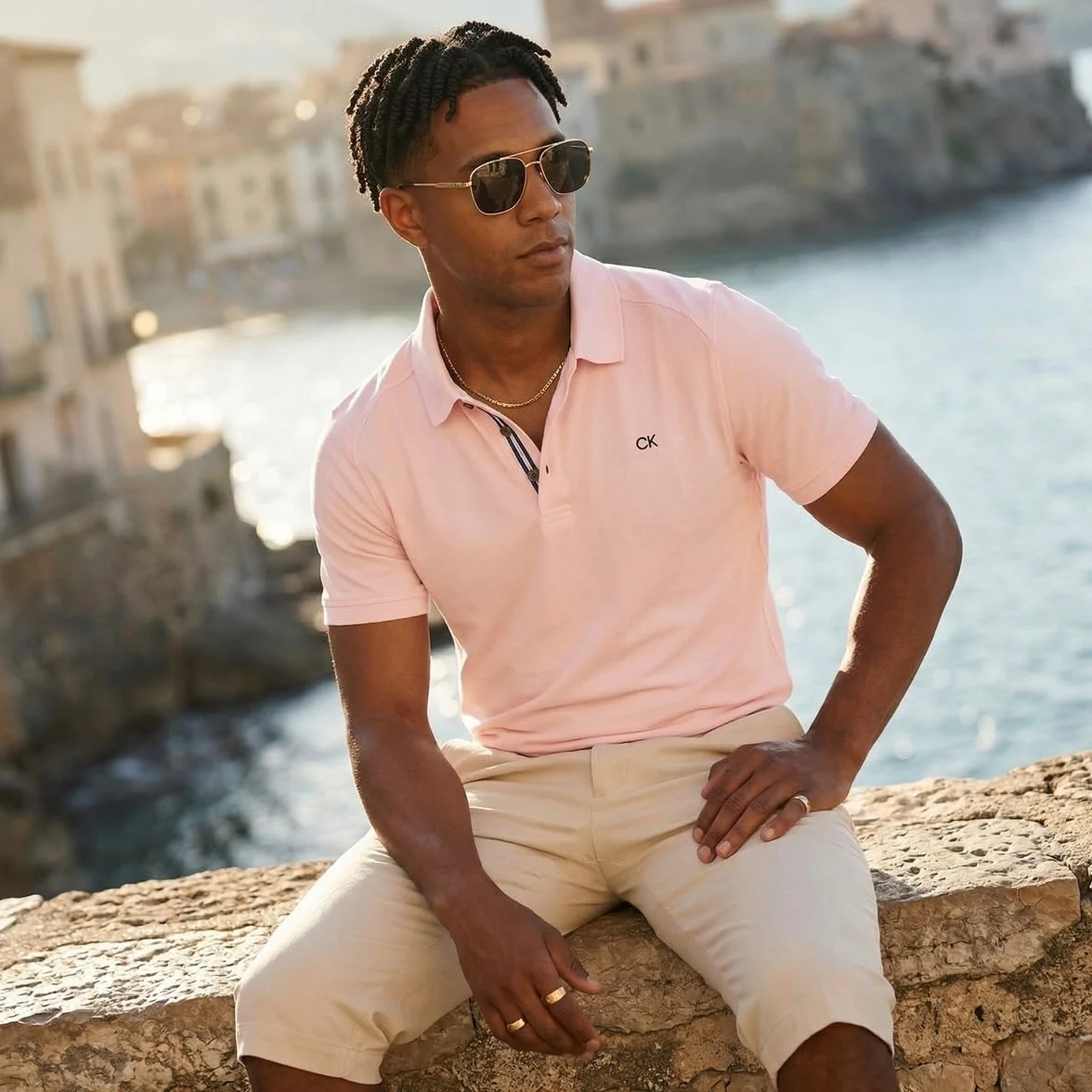 Calvin Klein Polo de Golf léger à Pointe Campus 2026 Homme