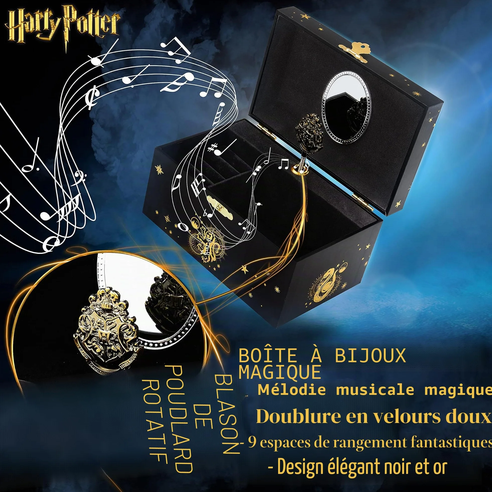 Harry Potter Boite à Bijoux Musicale Coffret Enfant