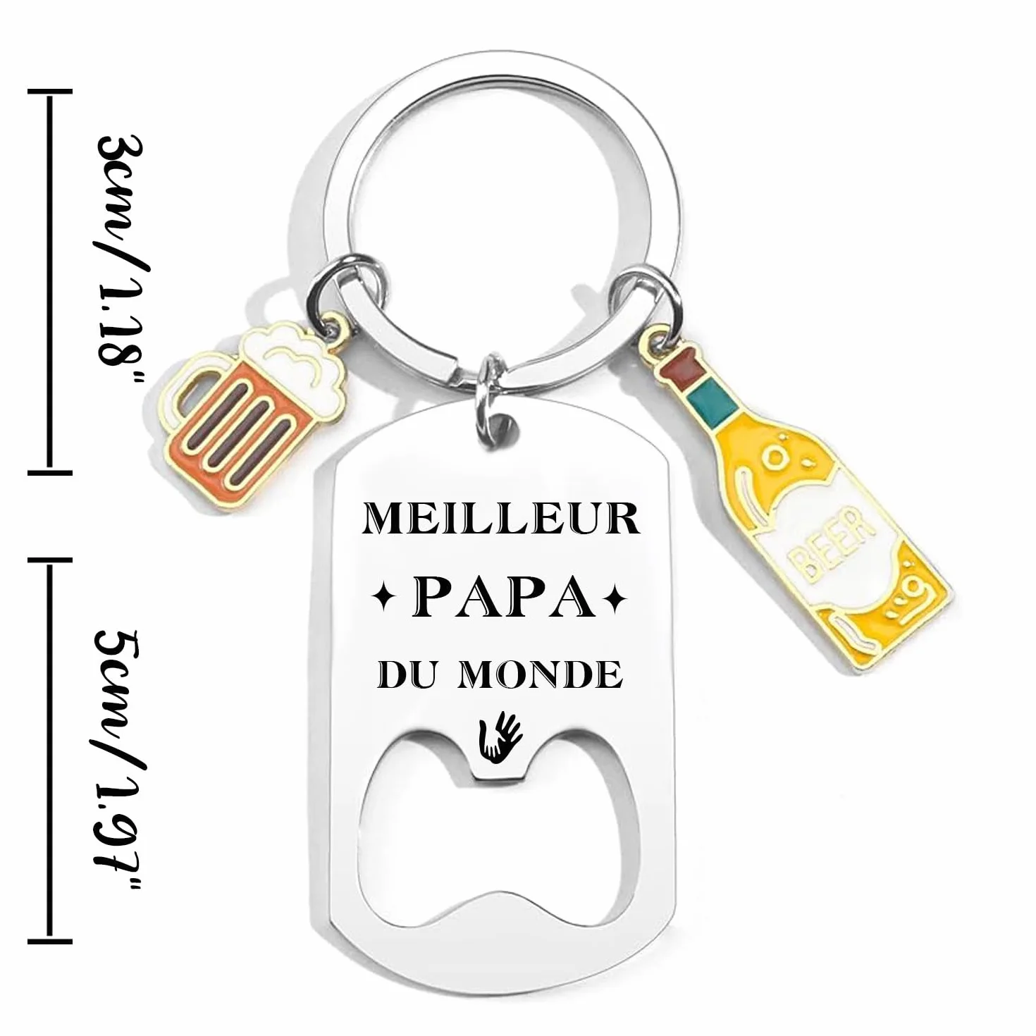 Porte clés Papa Cadeau de fête des pères