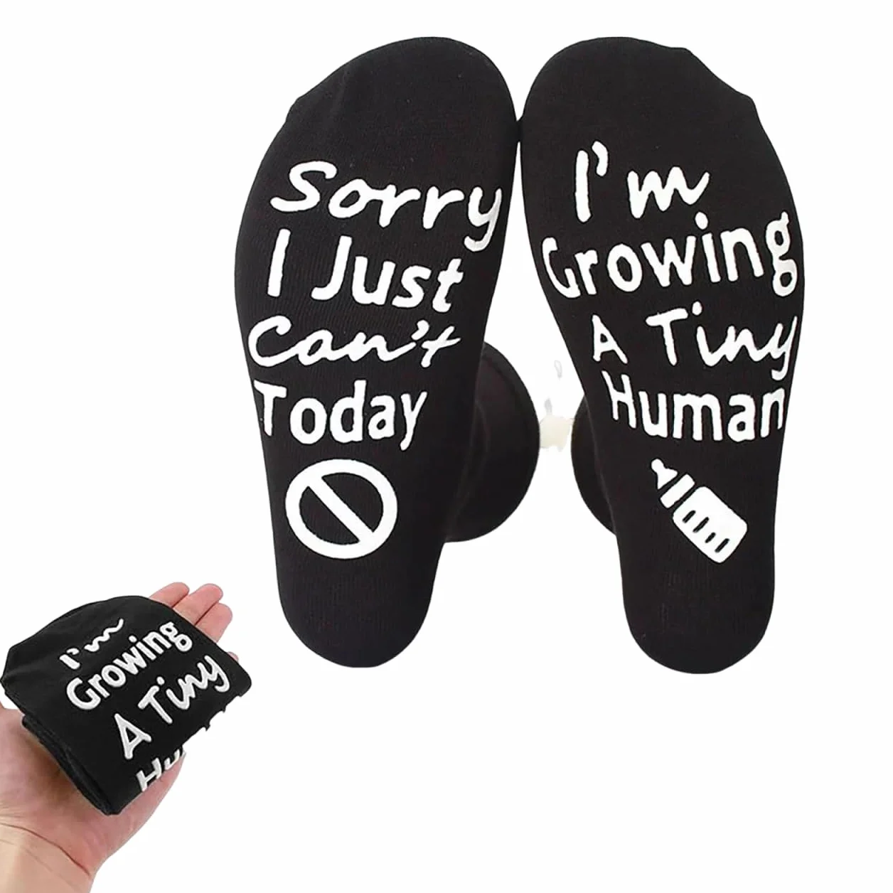 Chaussettes de maternité confortables antidérapantes en coton pour futures mamans