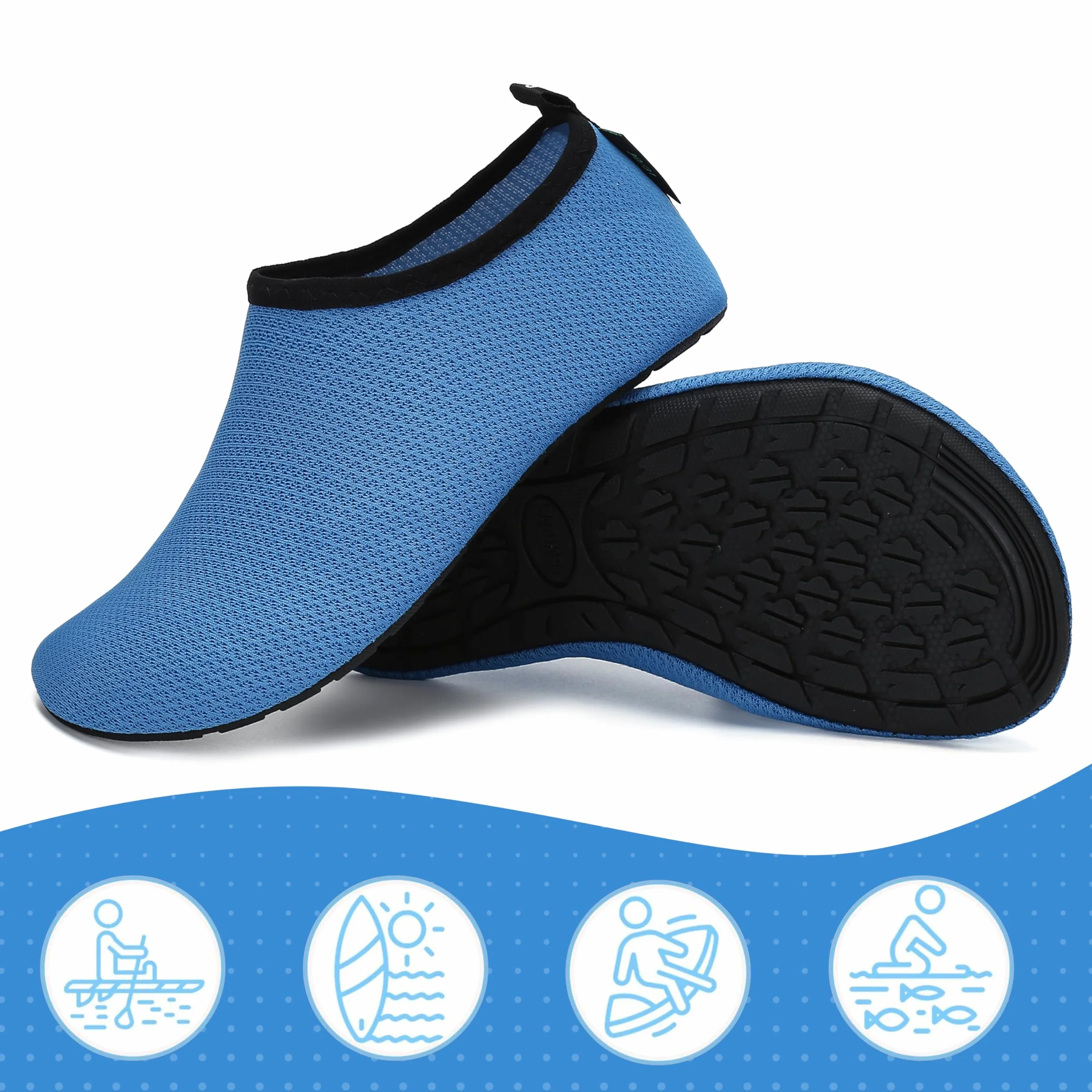 SAGUARO Chaussures d'eau Enfant Pieds Nus Sport Aquatique Barefoot Garçon Fille Taille 20-37 EU