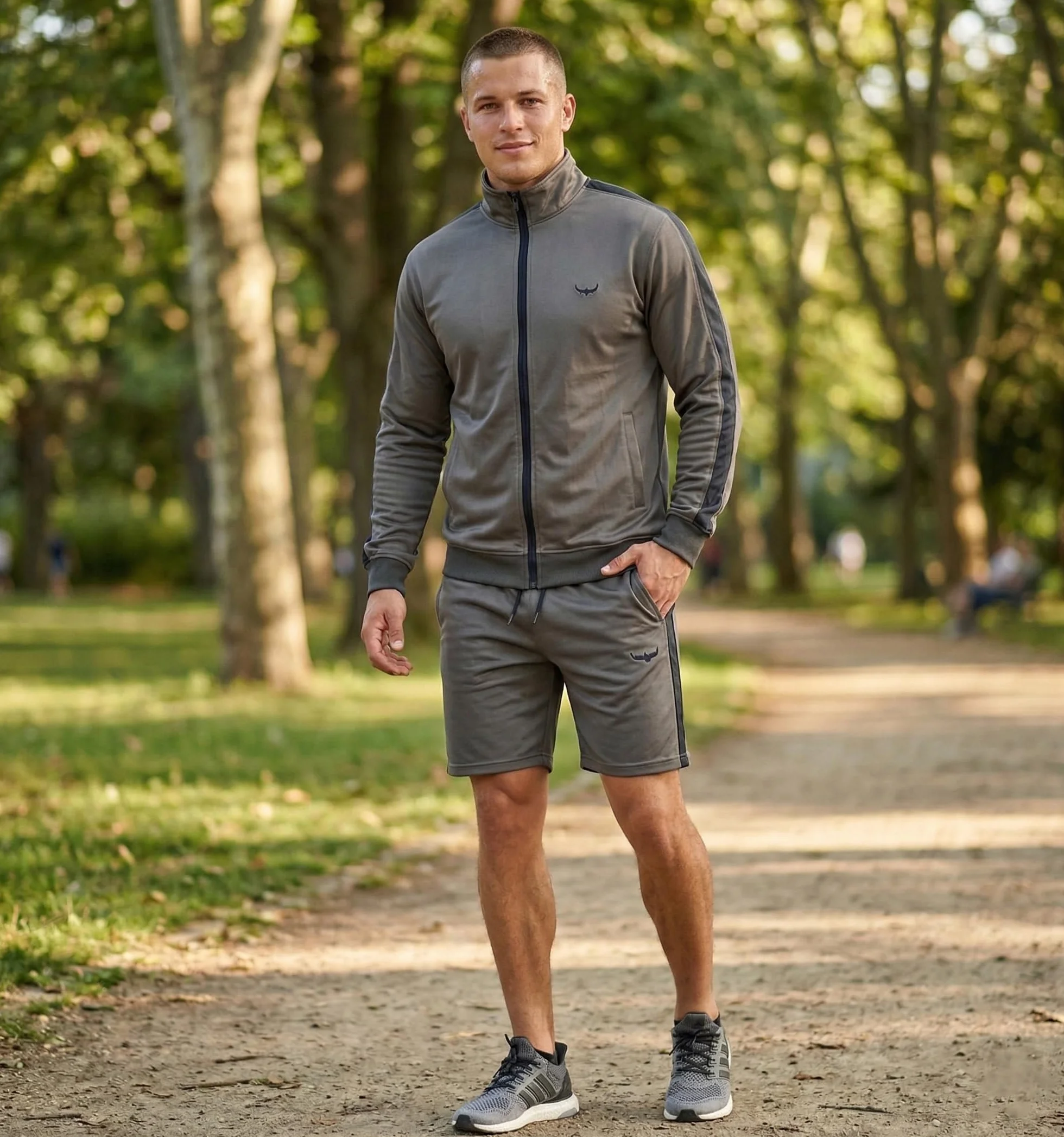 ROCK-IT Apparel Veste de Survêtement Homme Premium – Veste de Sport Rétro avec Poches Zippées, Intérieur Doux et Gratté, Coupe Regular Fit (S-3XL)