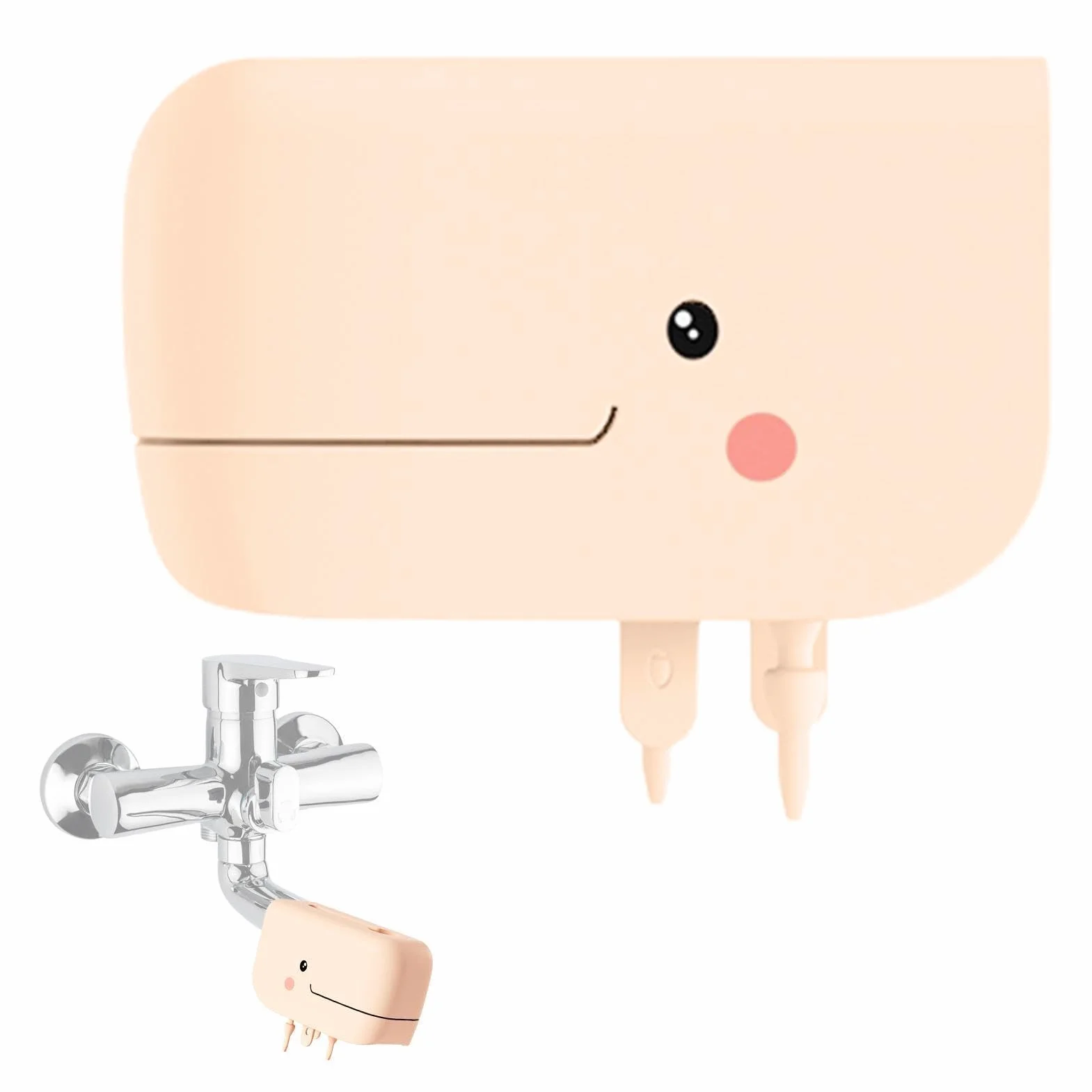 Protège-Robinet Baignoire Bébé Silicone Antichoc - Cache Robinet Bain Sécurité Enfant