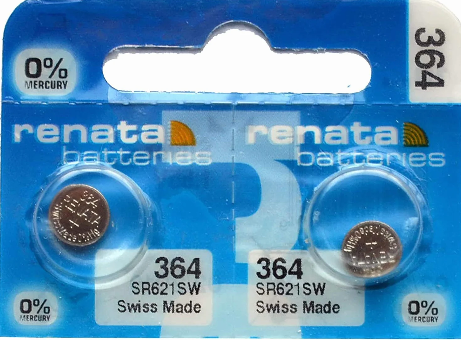 Renata 364 (SR621SW) Batterie Montre Argent Oxyde Fabriqué En Suisse