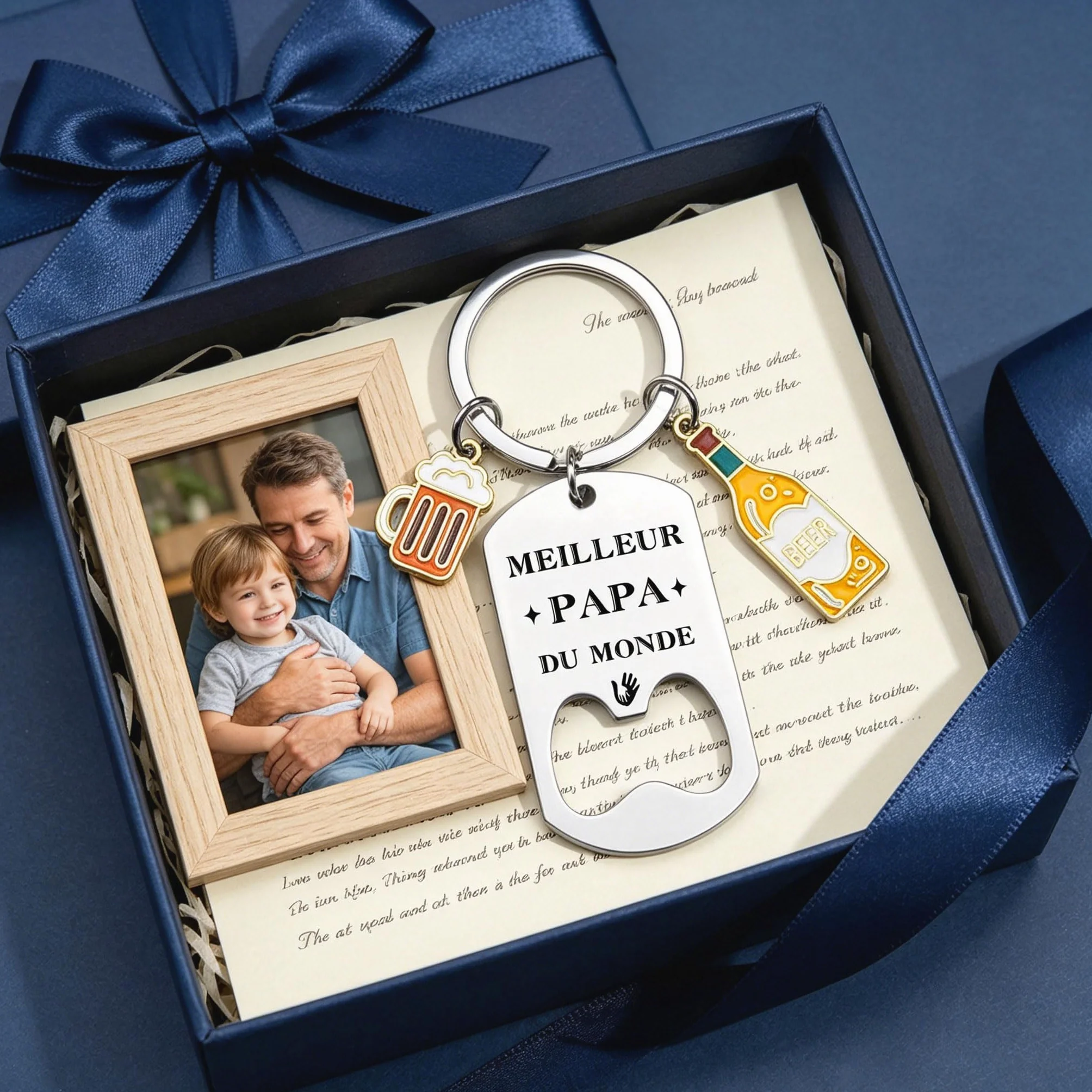 Porte clés Papa Cadeau de fête des pères