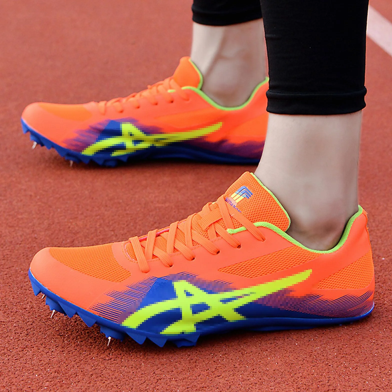 Chaussures Athlétiques à Pointes Hommes Femmes Unisexes Antidérapantes Sprint Course