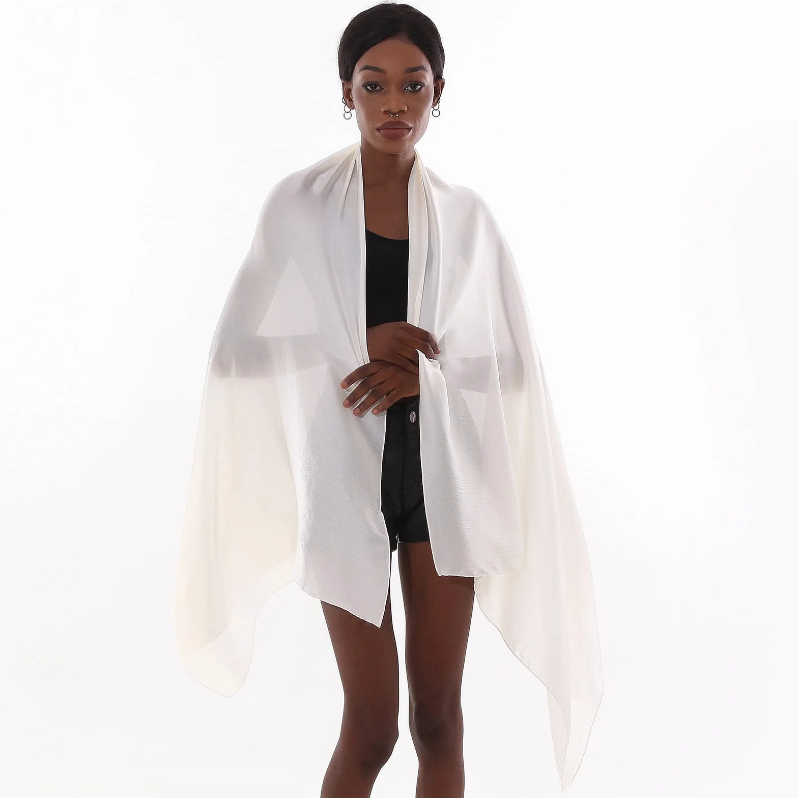 Foulard Pashmina Femme Mariage Soirée Étole Écharpe