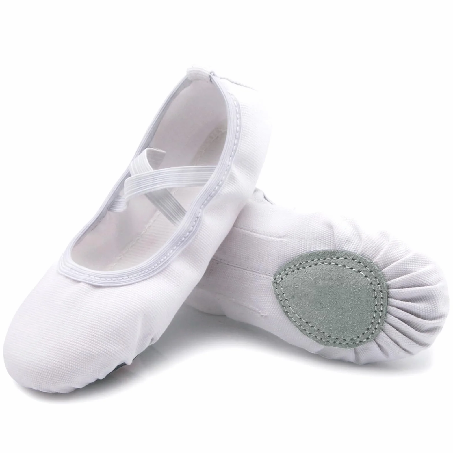 Chaussures de Ballet Doux Toile Chaussons Pilates Yoga Gymnastique Split Plate pour Femmes 22-44 EU