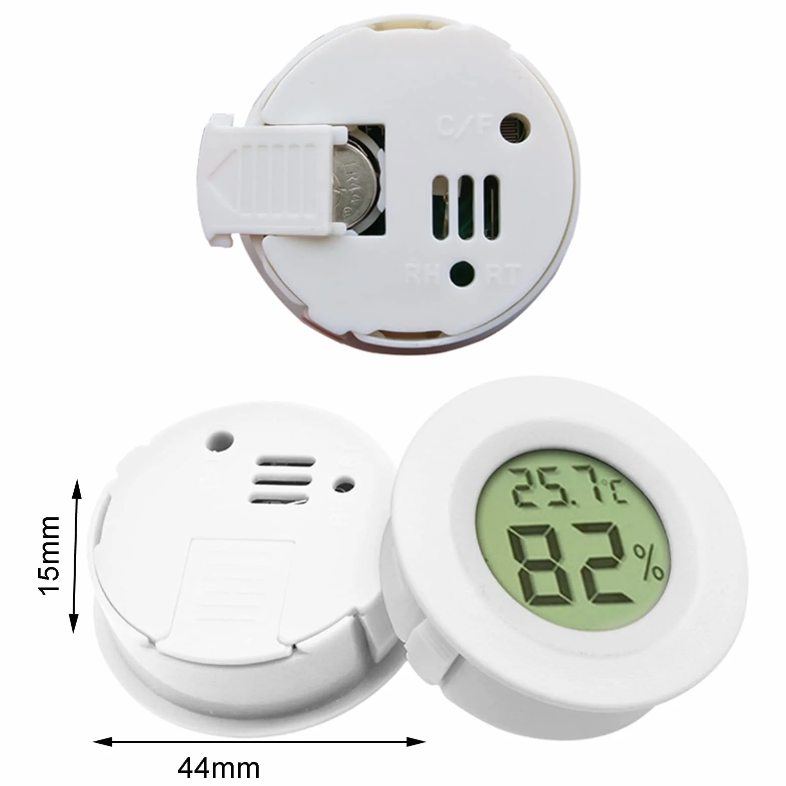 Lot de 4 thermomètres et hygromètres d'intérieur haute précision pour chambre, salon et jardin