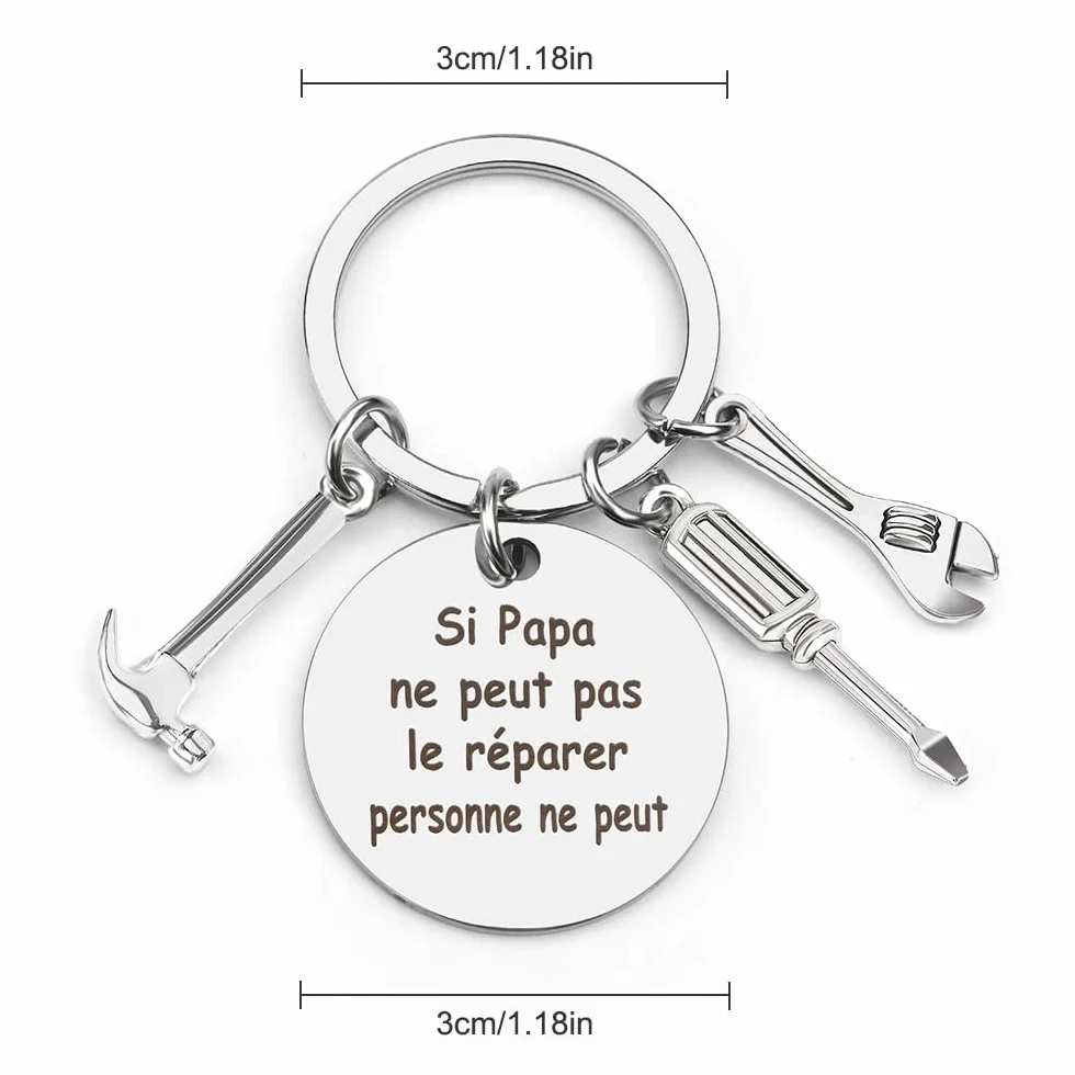 Porte Clef Papa Cadeau Anniversaire Original Utile Homme 40 ans 50 ans