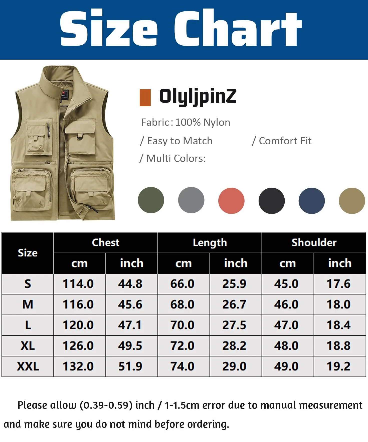 Gilet de Pêche Homme Multi-Poches Séchage Rapide Sans Manche Léger Respirant Chasse Camping Photographie
