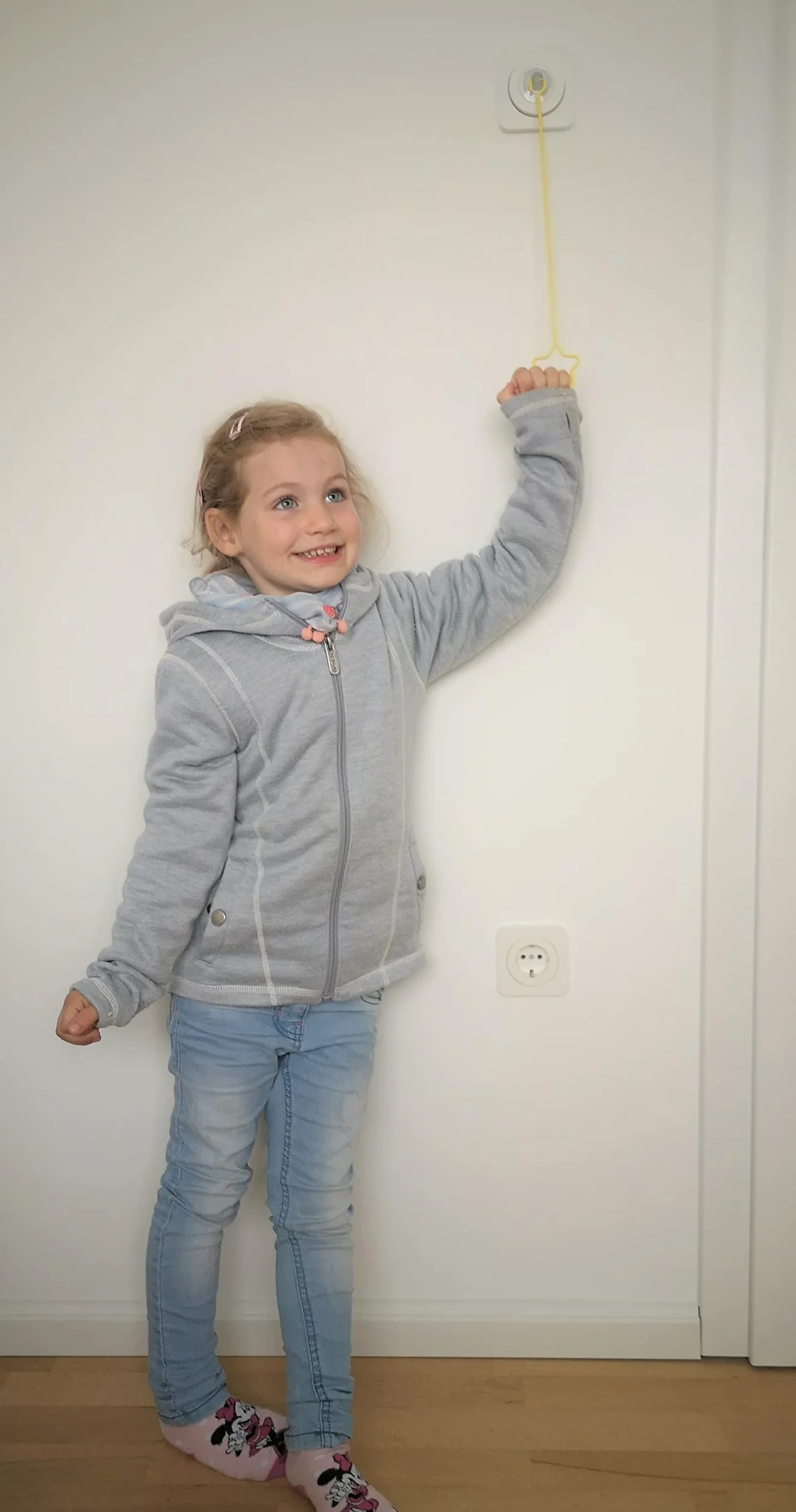 Rallonge interrupteur lumière enfant triangle bleu montage sans outil