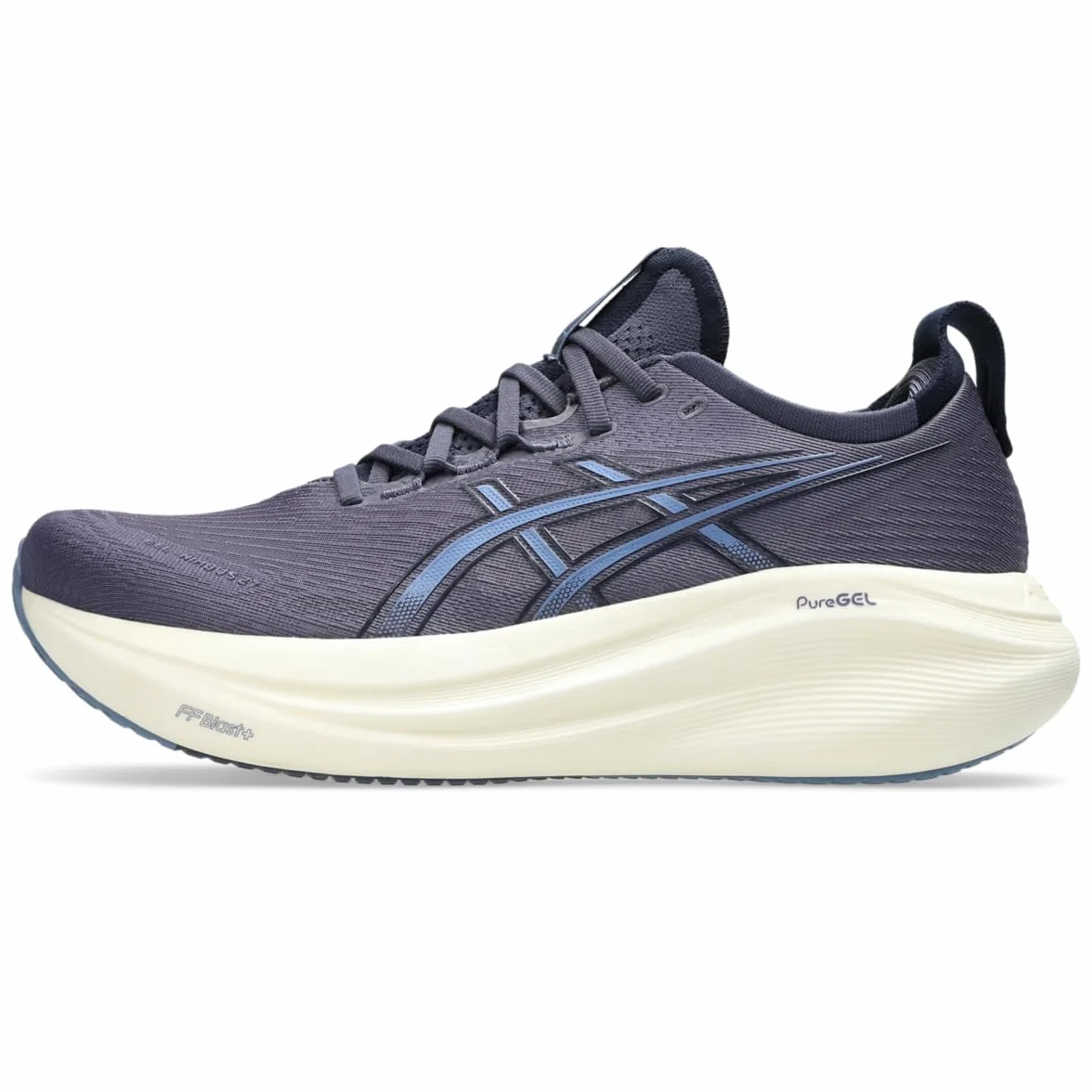 Asics Gel-Nimbus 27 Chaussures de Course Homme, Aqua/Blanc Pur