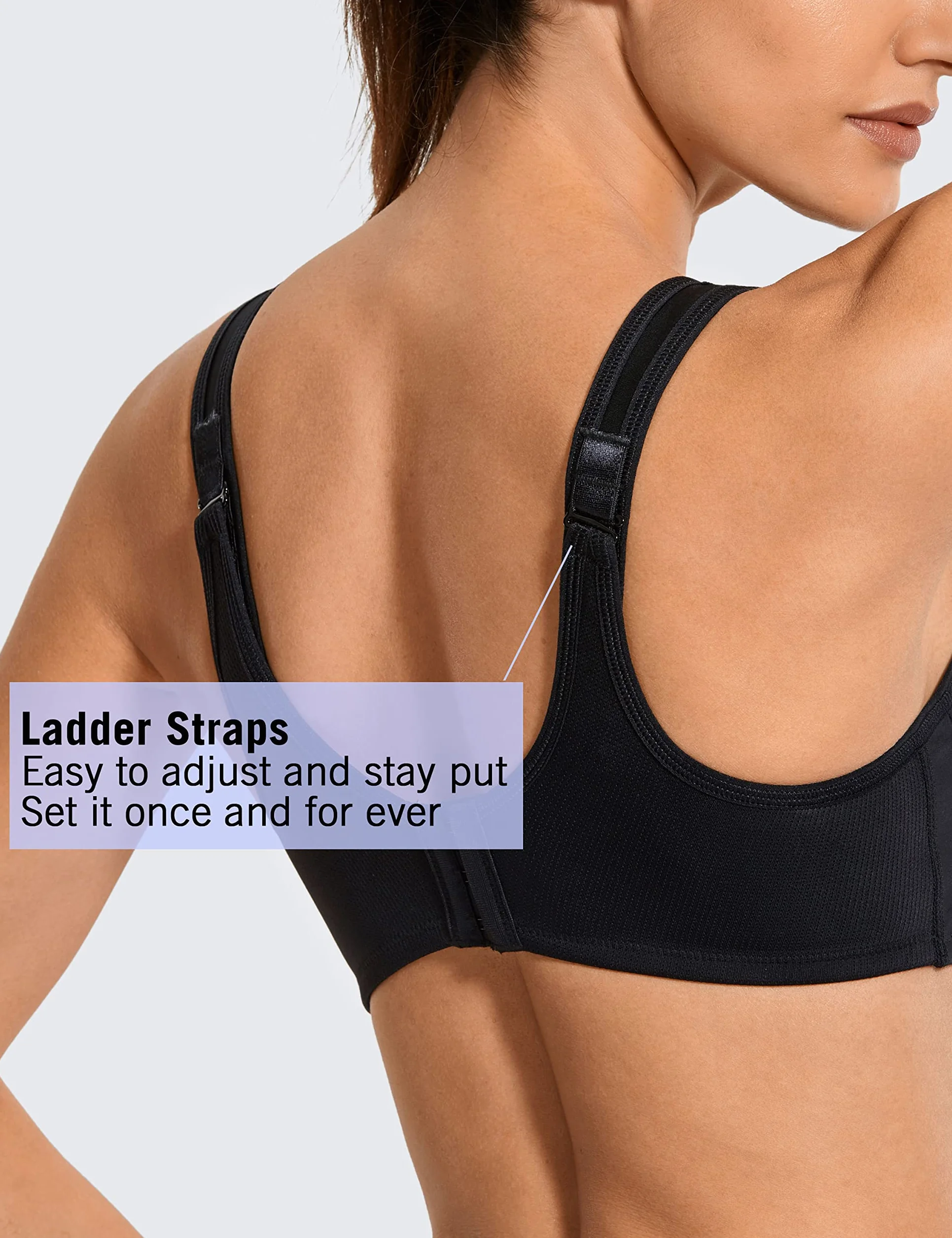 SYROKAN Soutien Gorge Sport Femme avec Armature Grande Taille