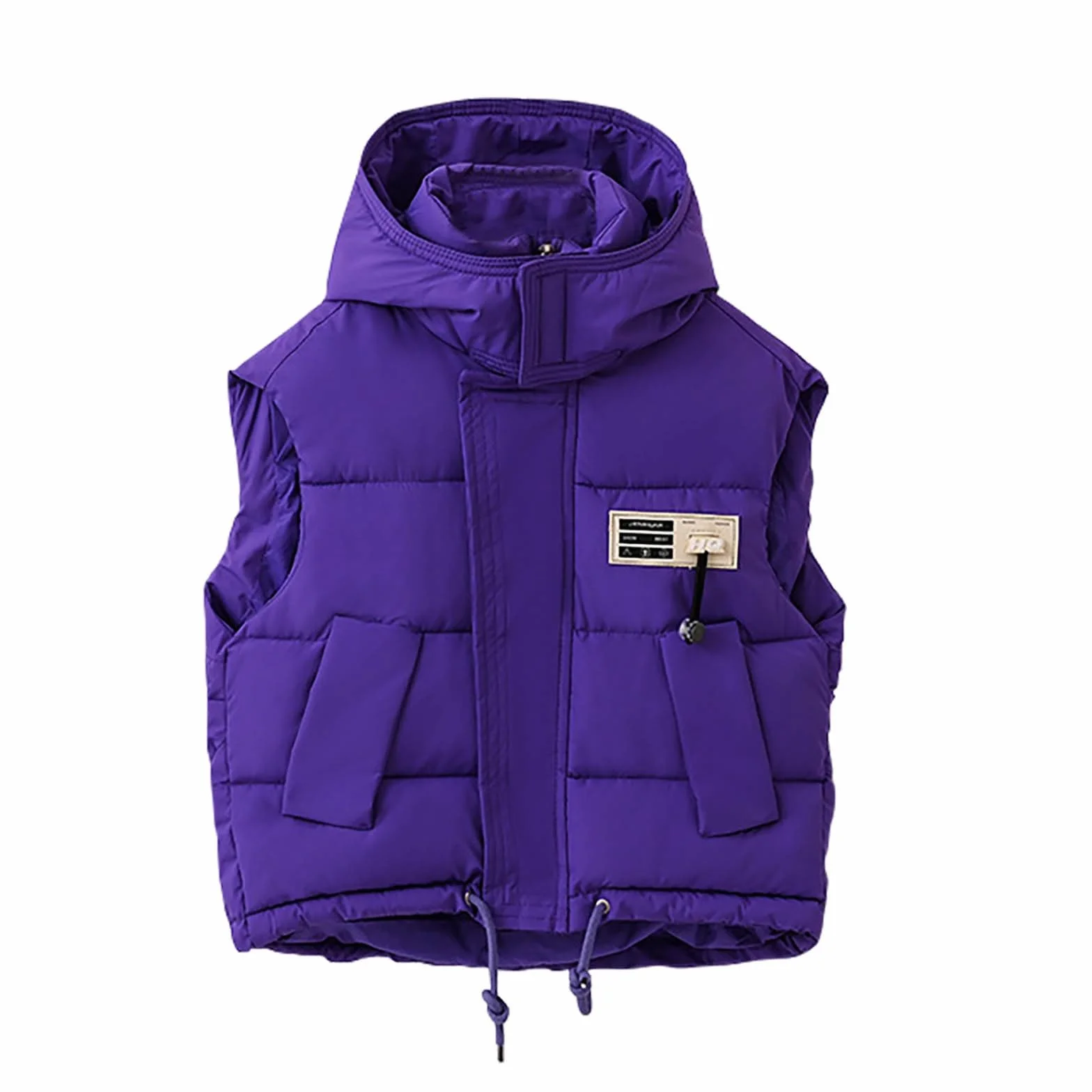 Doudoune d'hiver rembourrée en duvet légère coupe-vent thermique violette 9-10 ans
