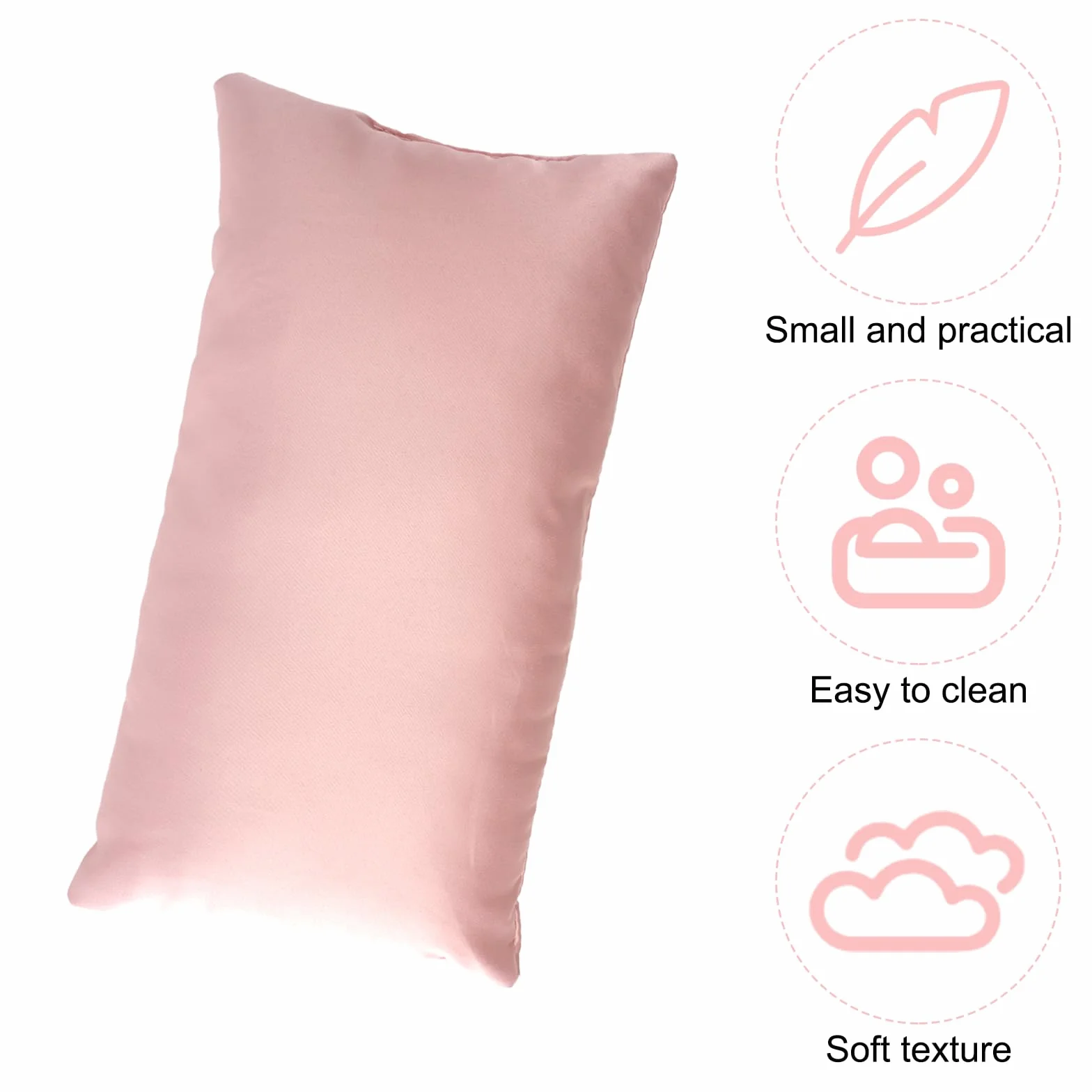 Mini Oreiller de Voyage en Coton Doux 26,2 x 14 cm Lavable en Machine pour Dormir et Voyager