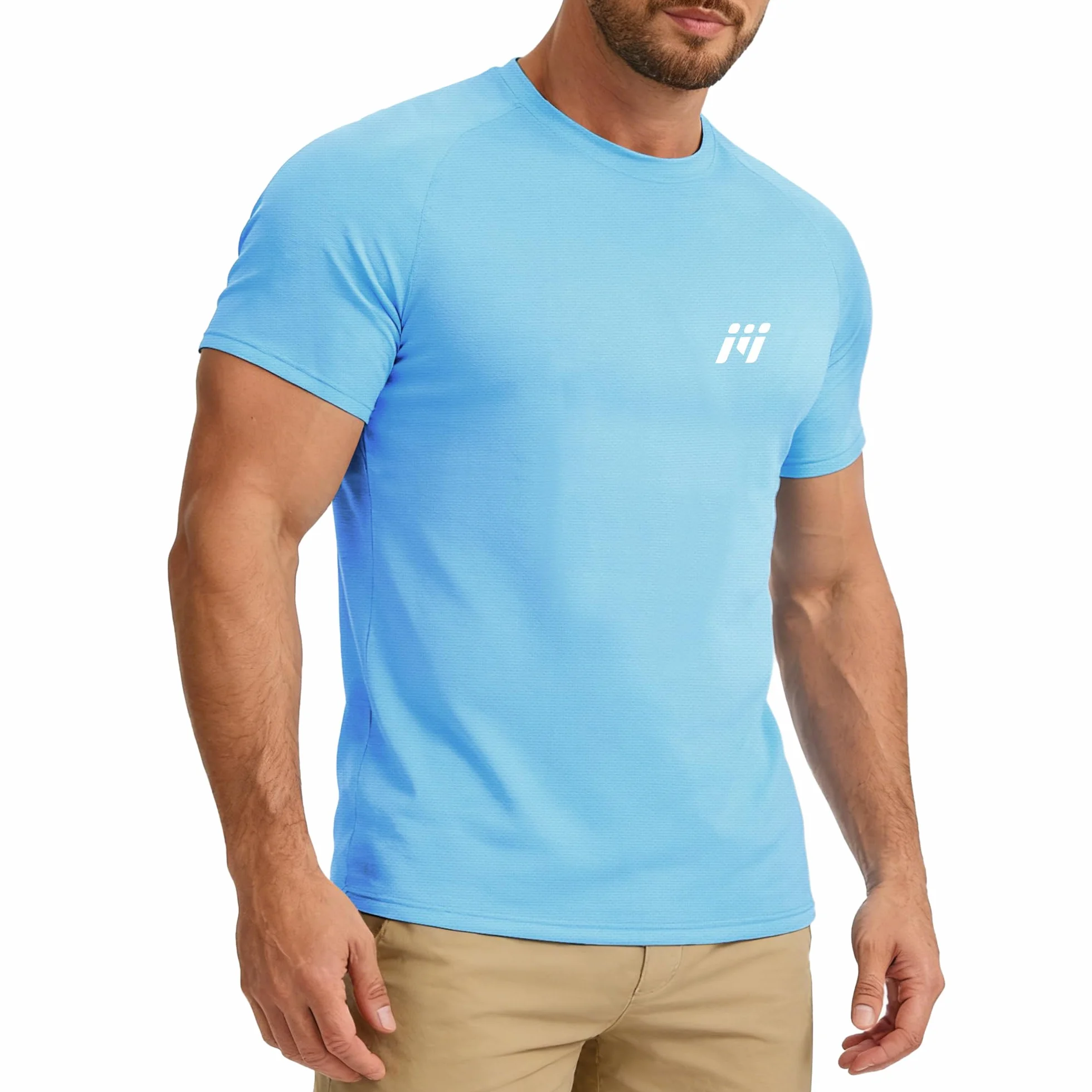 MEETWEE Rashguard Homme UPF 50+ T-Shirt UV Anti-Élasthanne Séchage Rapide Haut de Sport Extensible pour Surf Natation Pêche