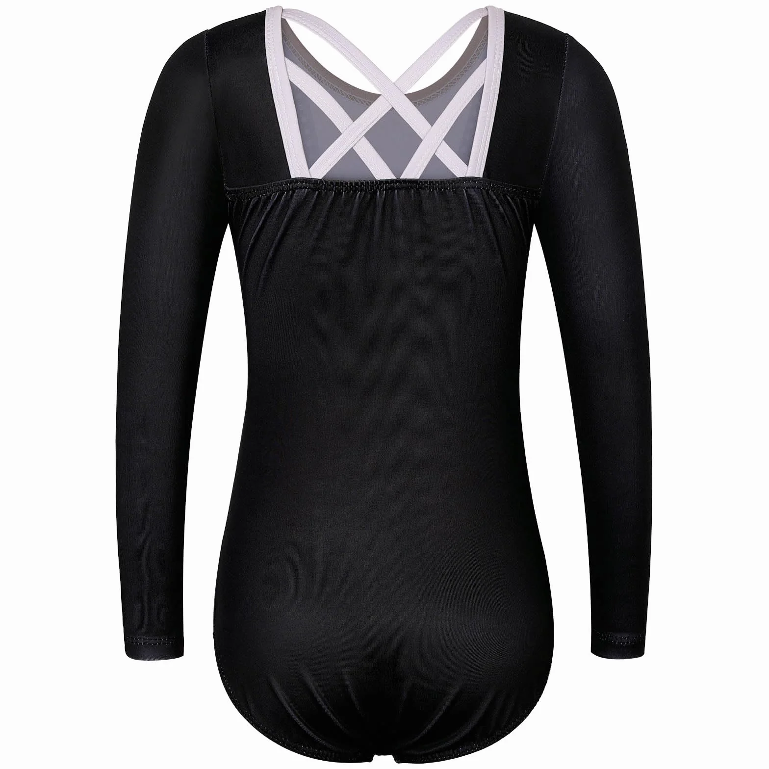 Justaucorps Gymnastique Fille Manche Longue Sans Manche