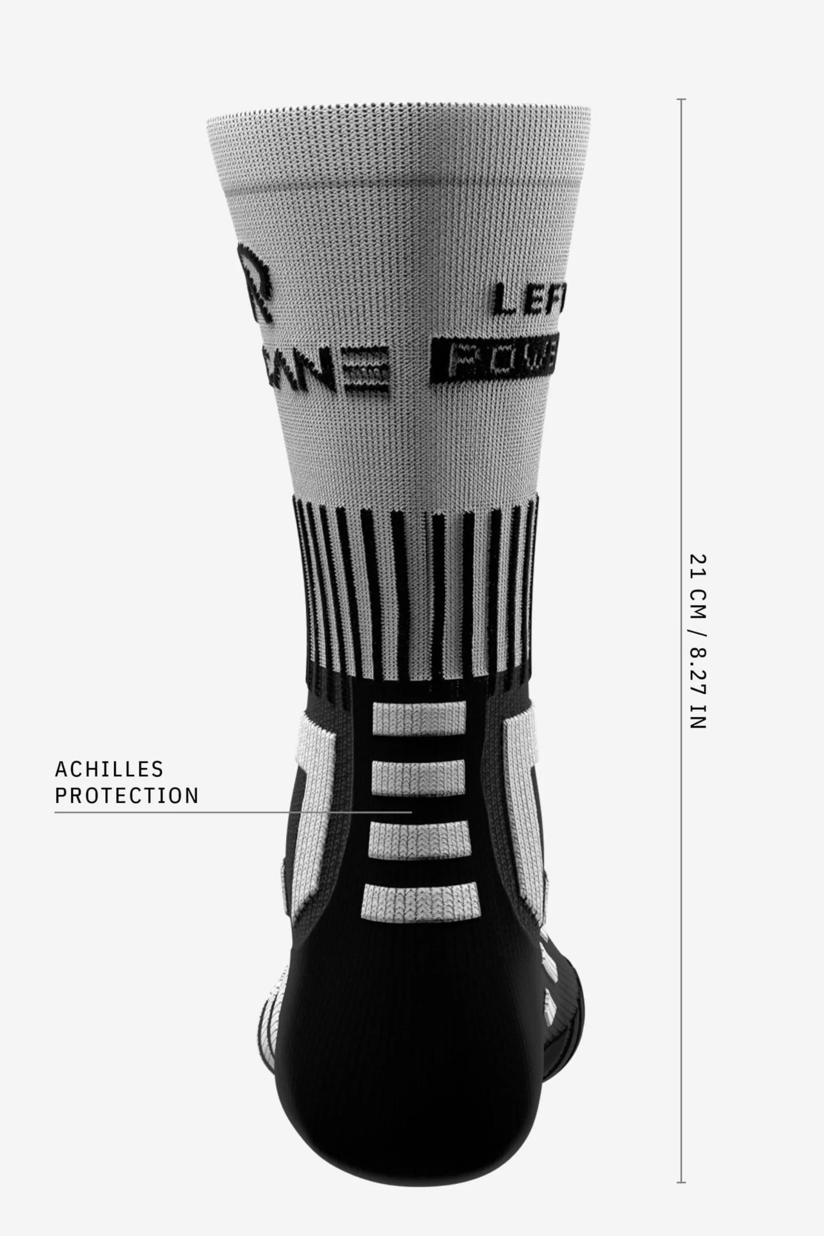 Powerlight Chaussettes de hockey sur glace Ultra légères Séchage rapide Sans couture Protection pression lacets Ajustement parfait Patins glace Noires