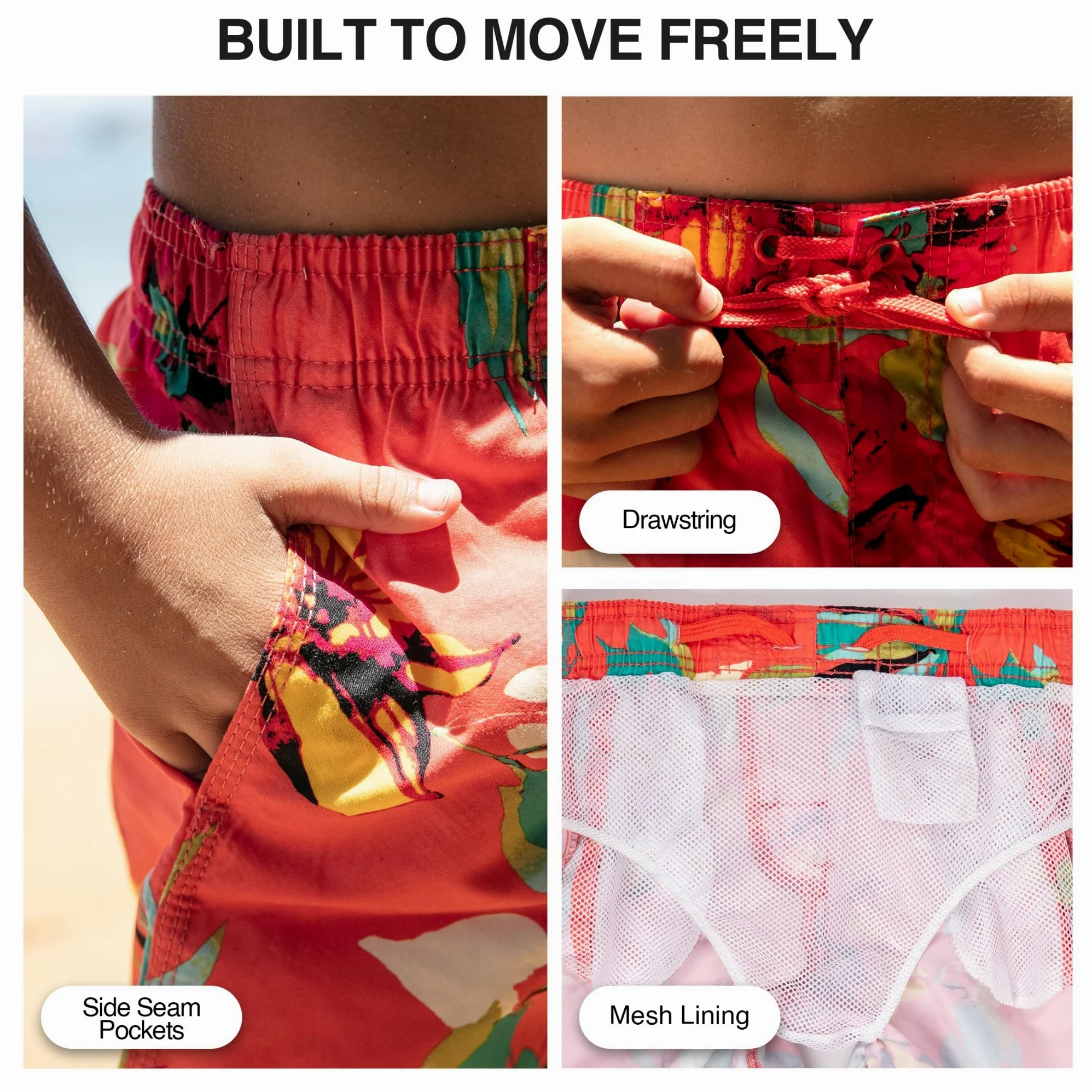 Kanu Surf Yolo Quick Dry UPF 50+ Beach Swim Trunk Maillot de Bain Garçon (Lot de 1)