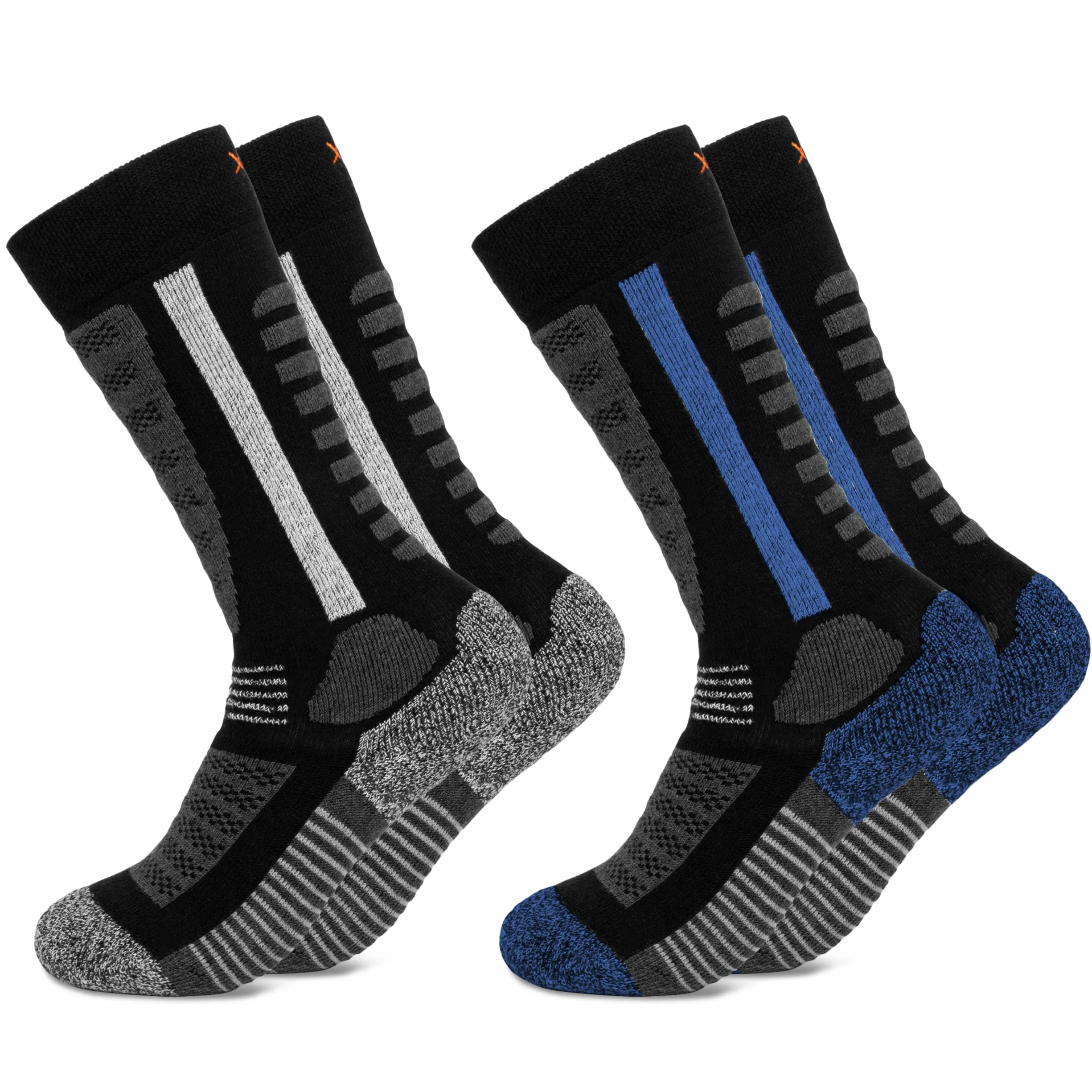 Occulto chaussettes de ski enfants 2 Paires Charlie thermiques hiver rembourré respirant