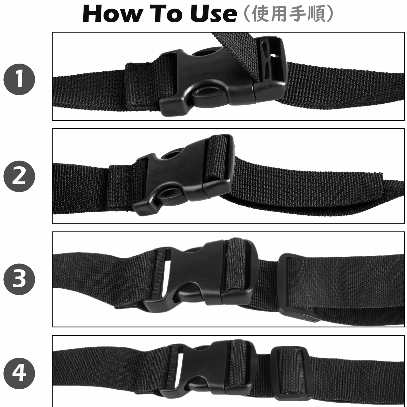 Sangle à Boucle Rapide 25 mm 38 mm Sangle à Cliquet Courroie de Serrage pour Valise Bagage Voyage Arrimage Fixation (2,5 m, Noir - 25mm)