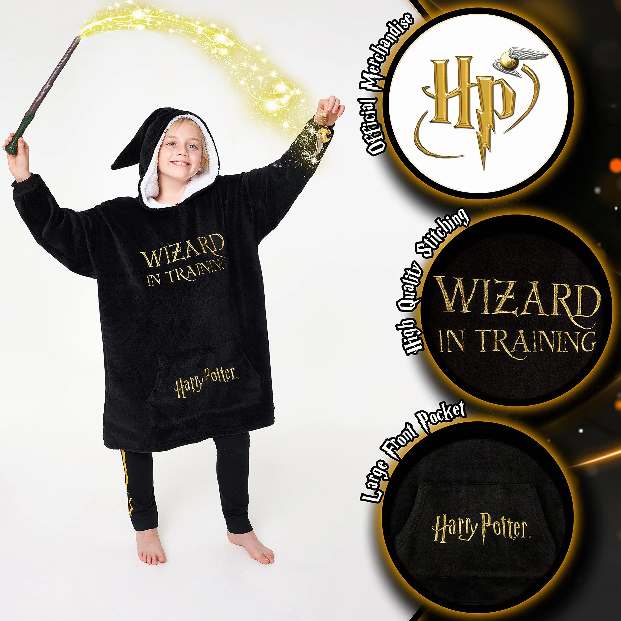 Harry Potter Pull Plaid Oversize Enfant Ado Fille Garcon