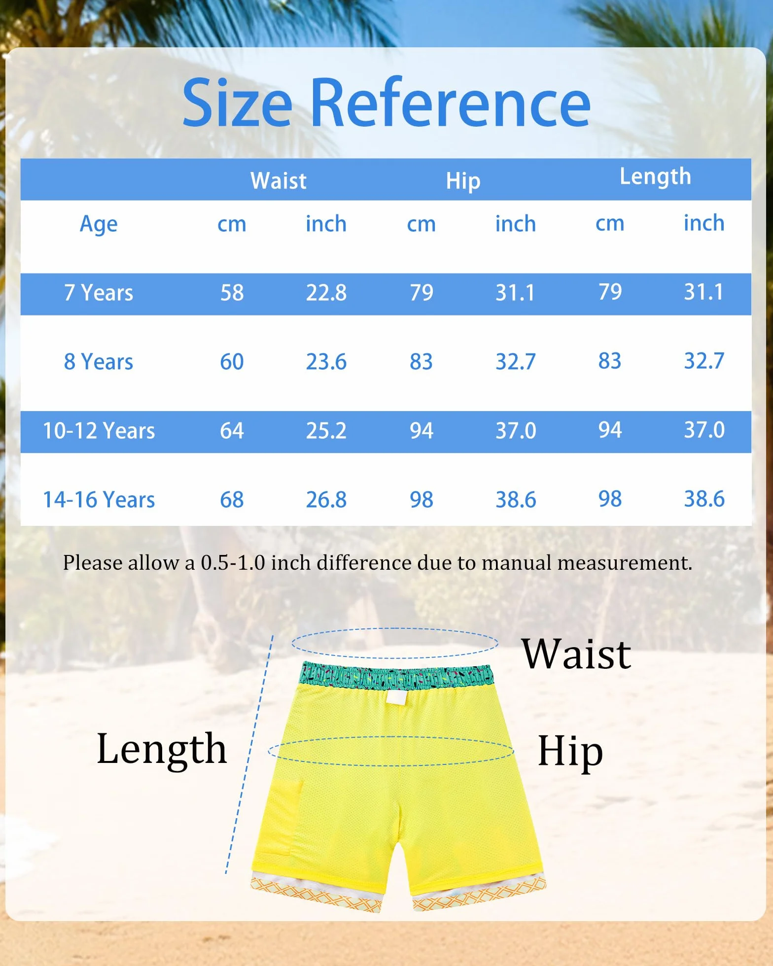 Kids4ever Maillot de Bain Garçon Séchage Rapide Doublure Compression Boxer Anti-frottement Short Plage Surf 7-18 Ans