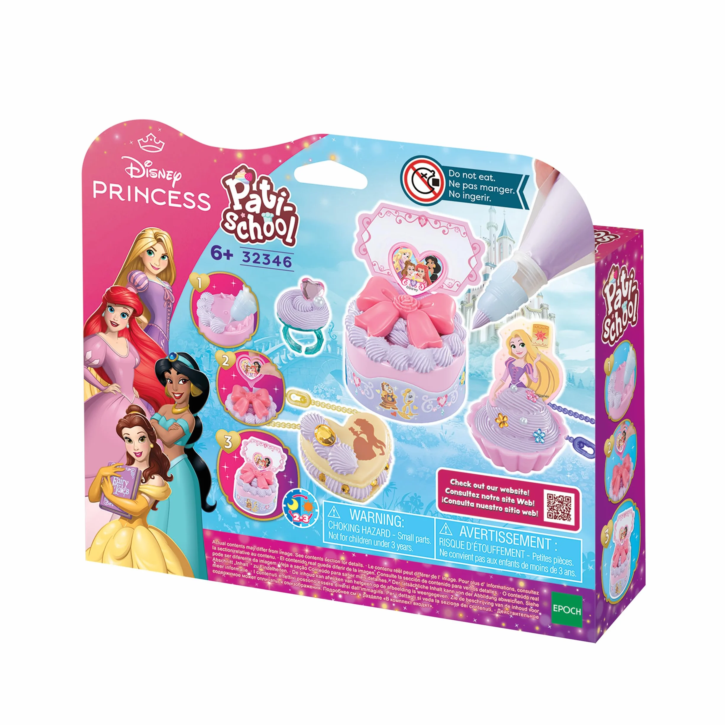 Pati-School Kit de Création Princesses Disney Loisir Créatif Enfants 6 Ans+ Glaçage Décoration Accessoires
