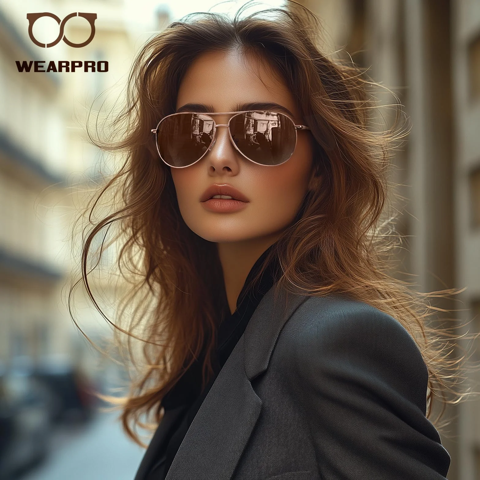 Lunettes de Soleil Homme Pilote Polarisées Ultralégères Anti-Reflets Conduite Pêche Sports Protection Style Classique