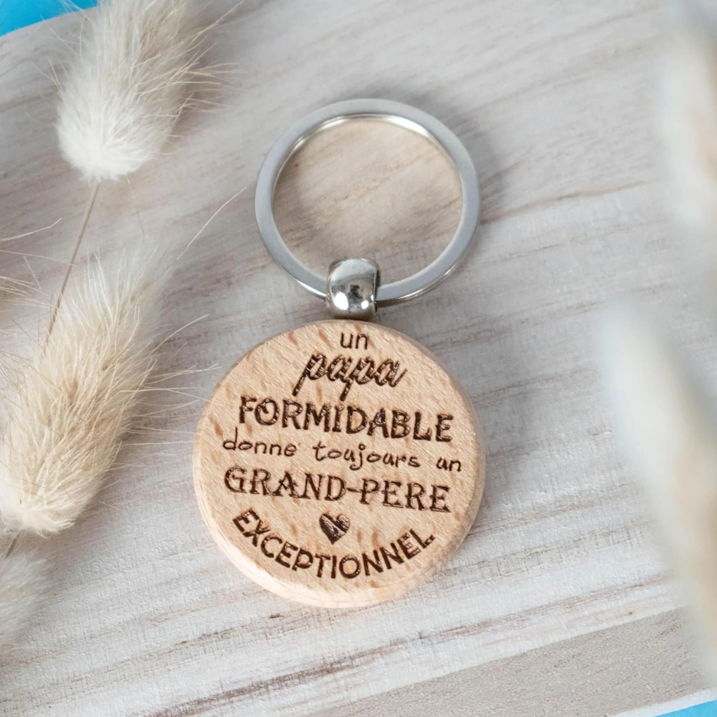 Ernestine Porte-clés Papi exceptionnel annonce grossesse naissance cadeau fête des grands-pères pères personnalisé papy anniversaire