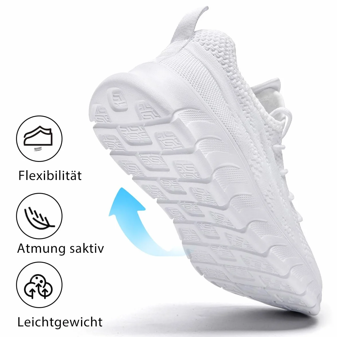 Chaussures de Course Hommes Léger Confortable Respirant Sneakers Fitness Jogging