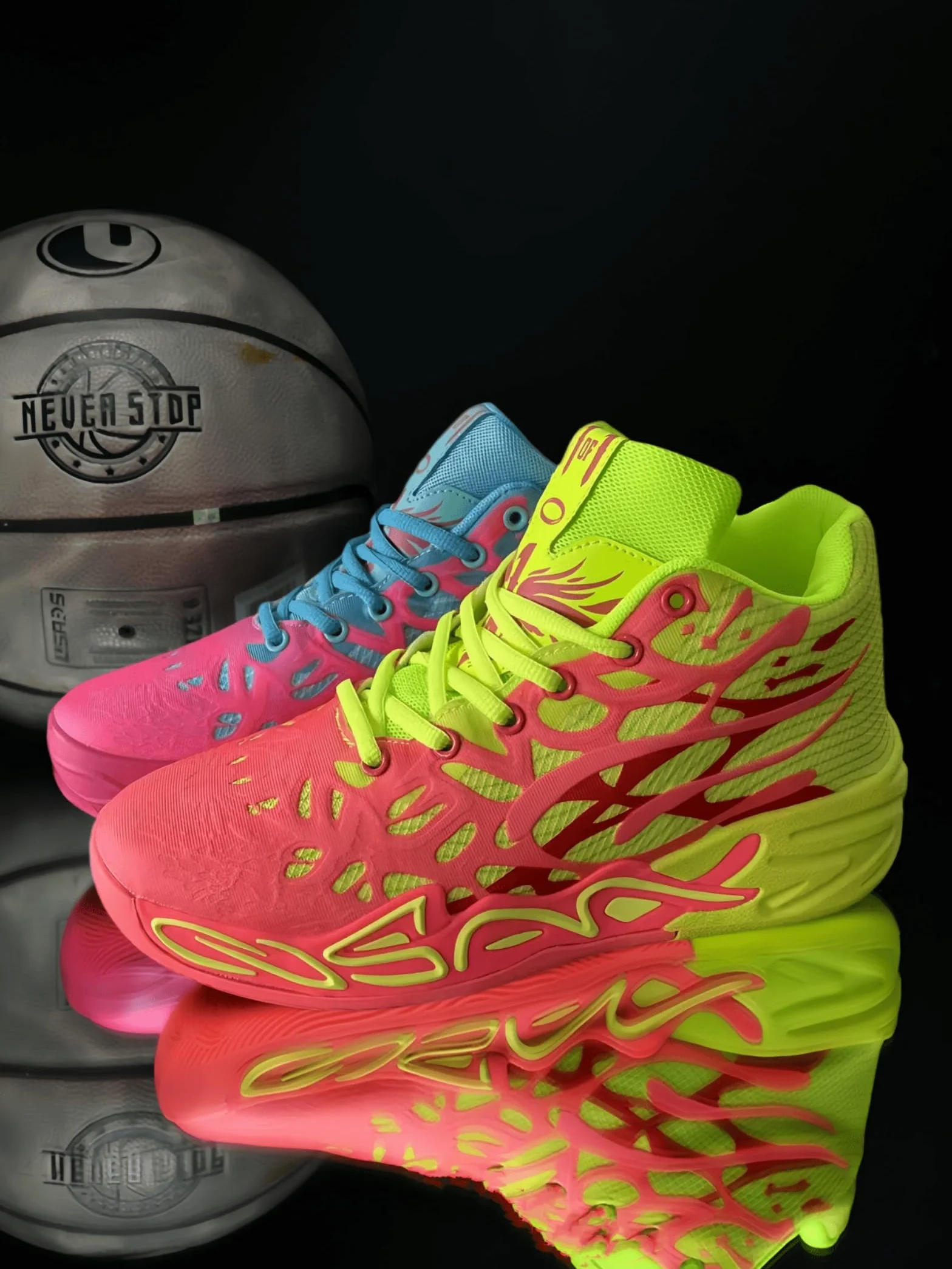 Bolognifi Chaussures de basket-ball homme en maille respirante sport