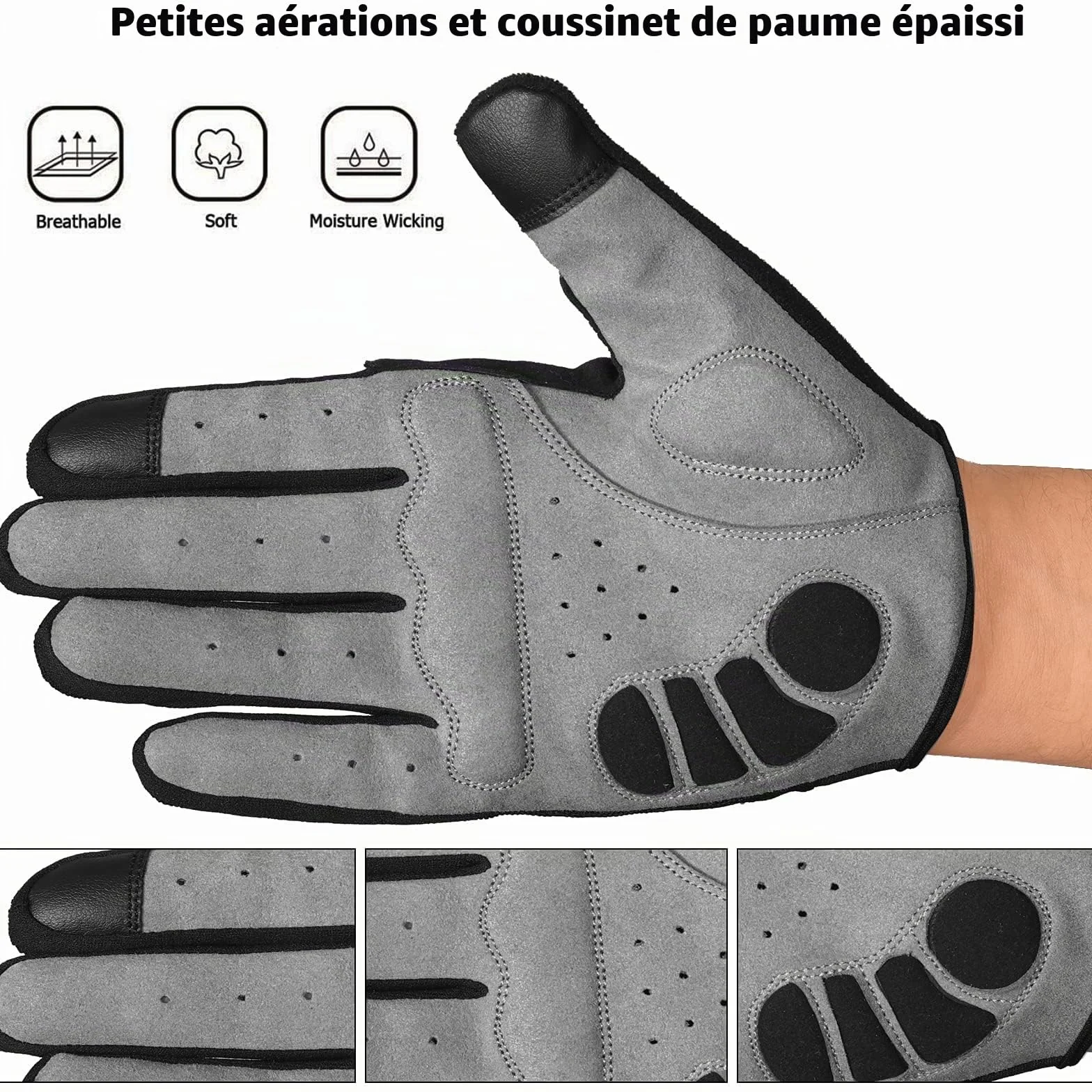 WESTWOOD FOX WFX Gants de vélo de Montagne à Doigts Entiers écran Tactile antidérapants Homme Femme