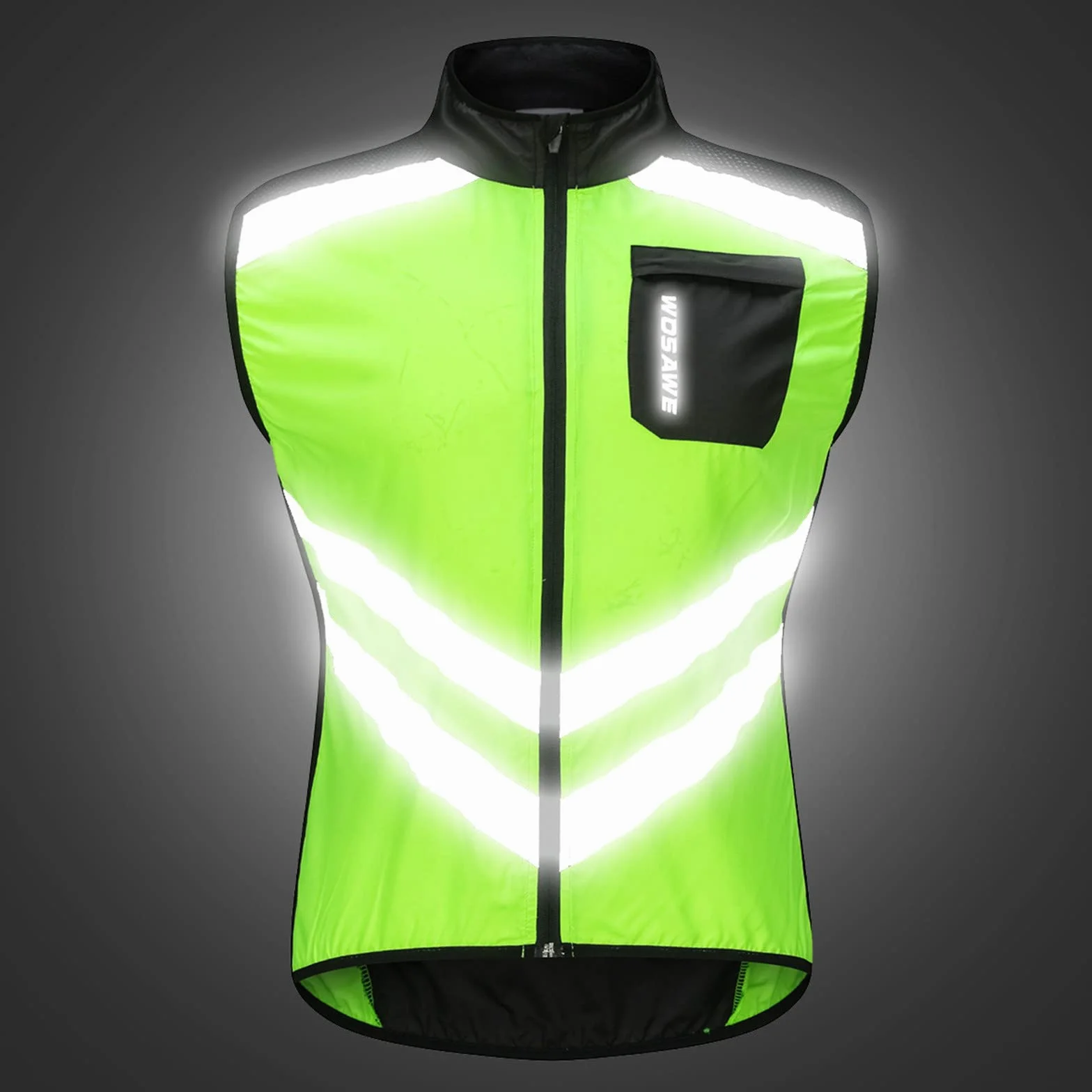 Gilet coupe-vent léger homme sans manches pour voyage randonnée course vélo