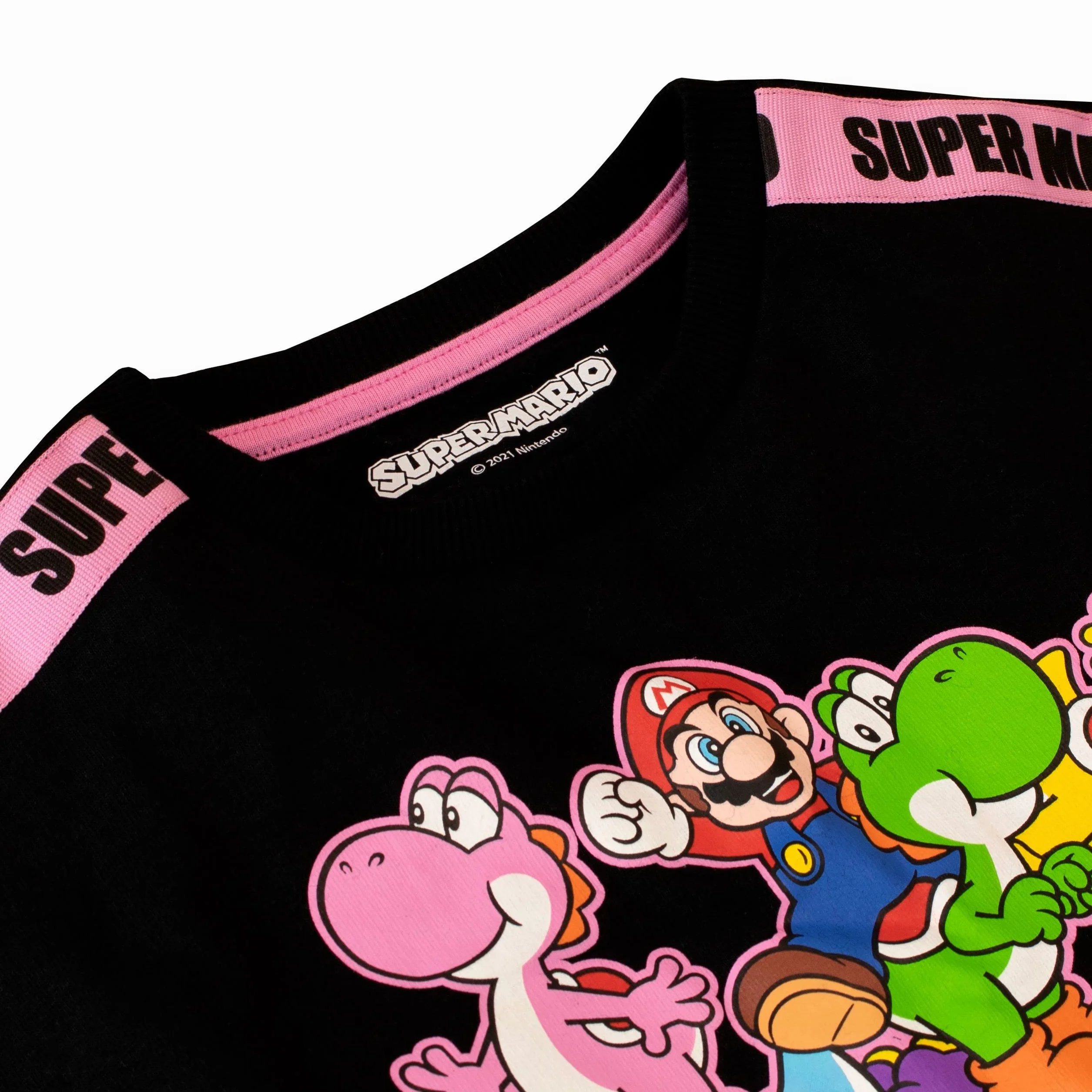 SUPER MARIO Sweat-Shirt Court pour Filles Pull Enfants