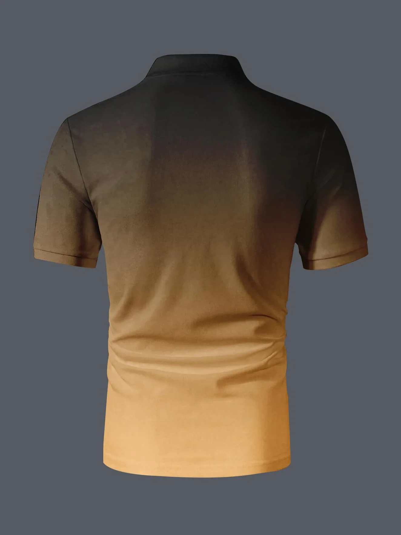 Męska Polo Sport Koszulka Golf Tennis T-Shirt Szybkoschnąca Gradient