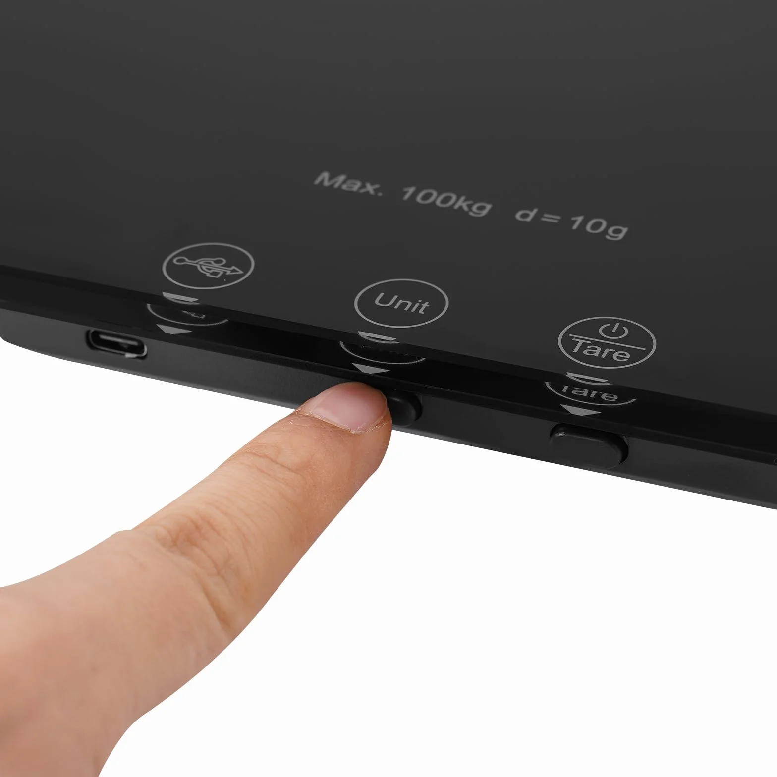 Balance numérique pour animaux de compagnie 100 kg Précision 10 g Grande plate-forme Affichage LCD 3 modes de pesée Fonction tare Noir