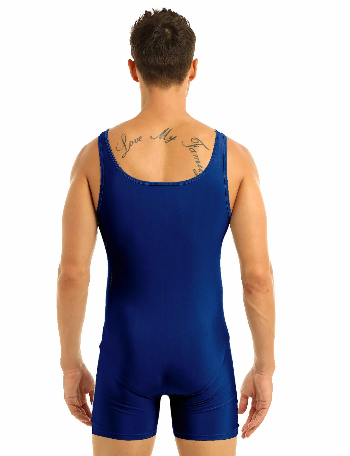 Freebily Maillot De Bain Une Pièce Homme Rashguard Sans Manches Extensible Gym M-XXXL