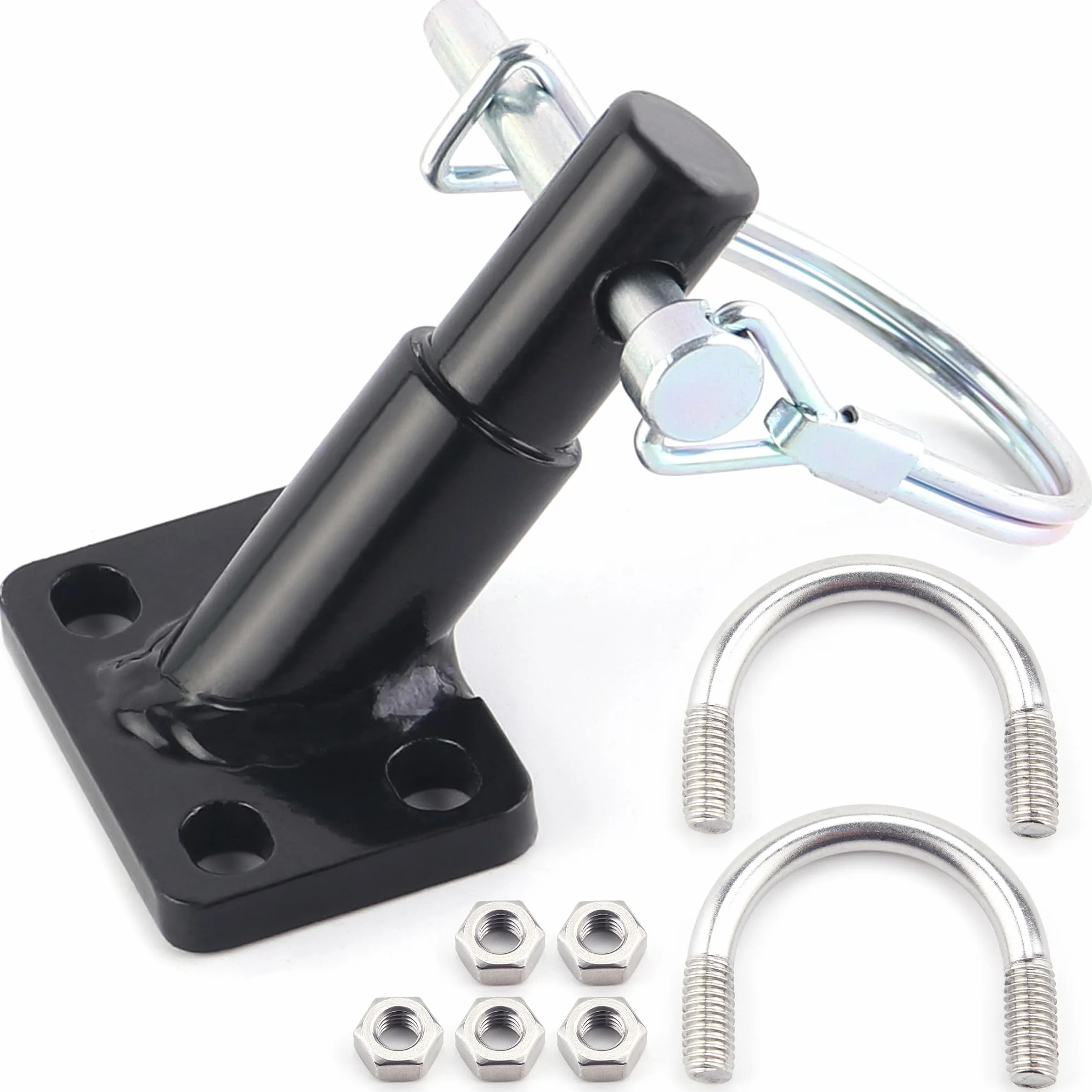 Attelage de Remorque de Vélo - Adaptateur avec Goupille de Sécurité en Acier Allié