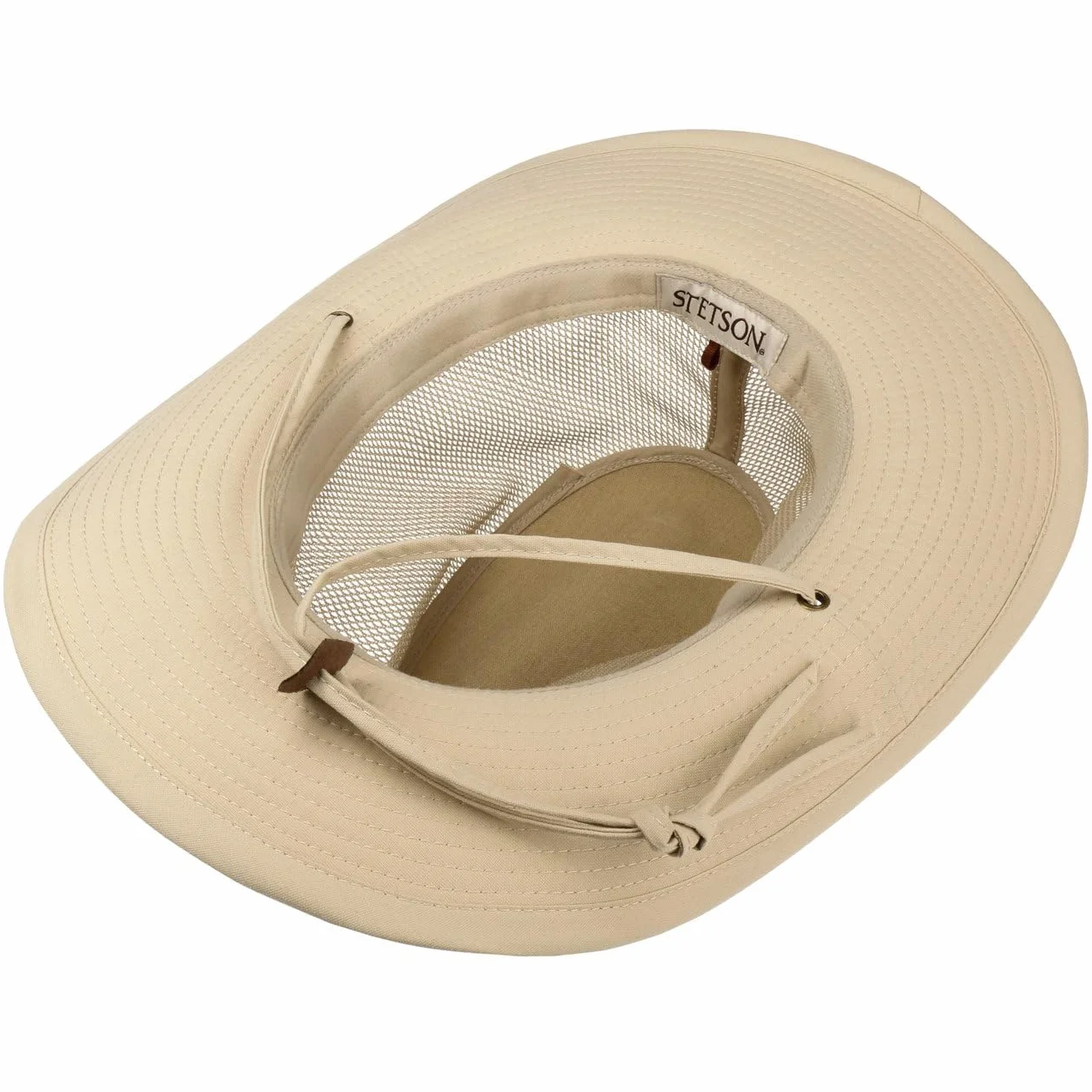 Stetson Chapeau Western Mesh Crown Homme - de Peche Soleil Outdoor avec Doublure, jugulaire Printemps-ete