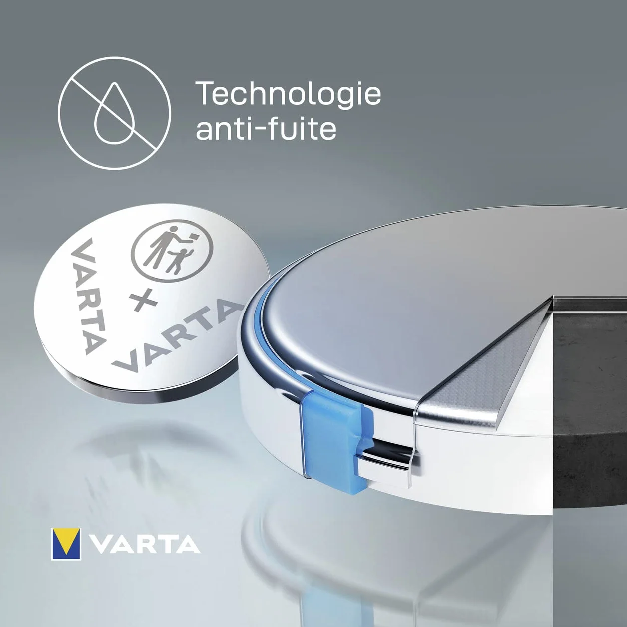 VARTA Piles Bouton CR1632, lot de 2, Lithium Coin 3V