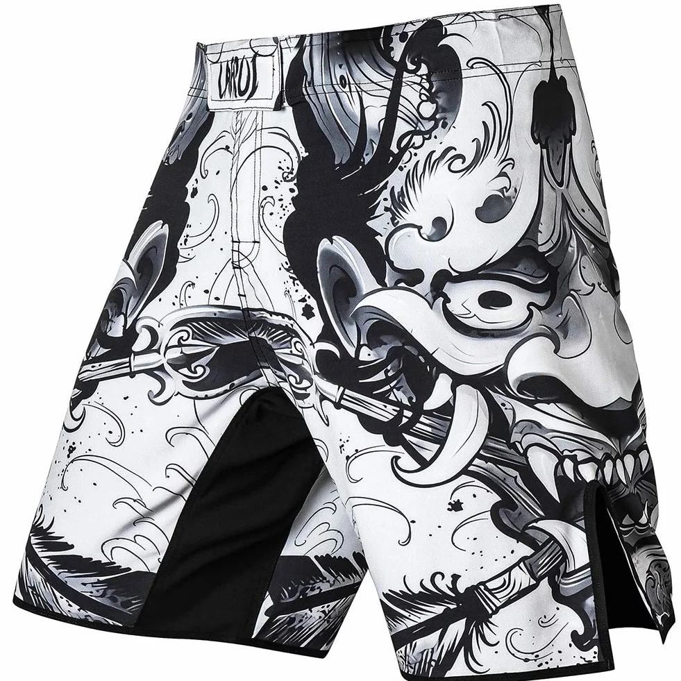 LAFROI QJK01 Short de Boxe et de Combat Libre Homme avec Cordon de Serrage et Poche