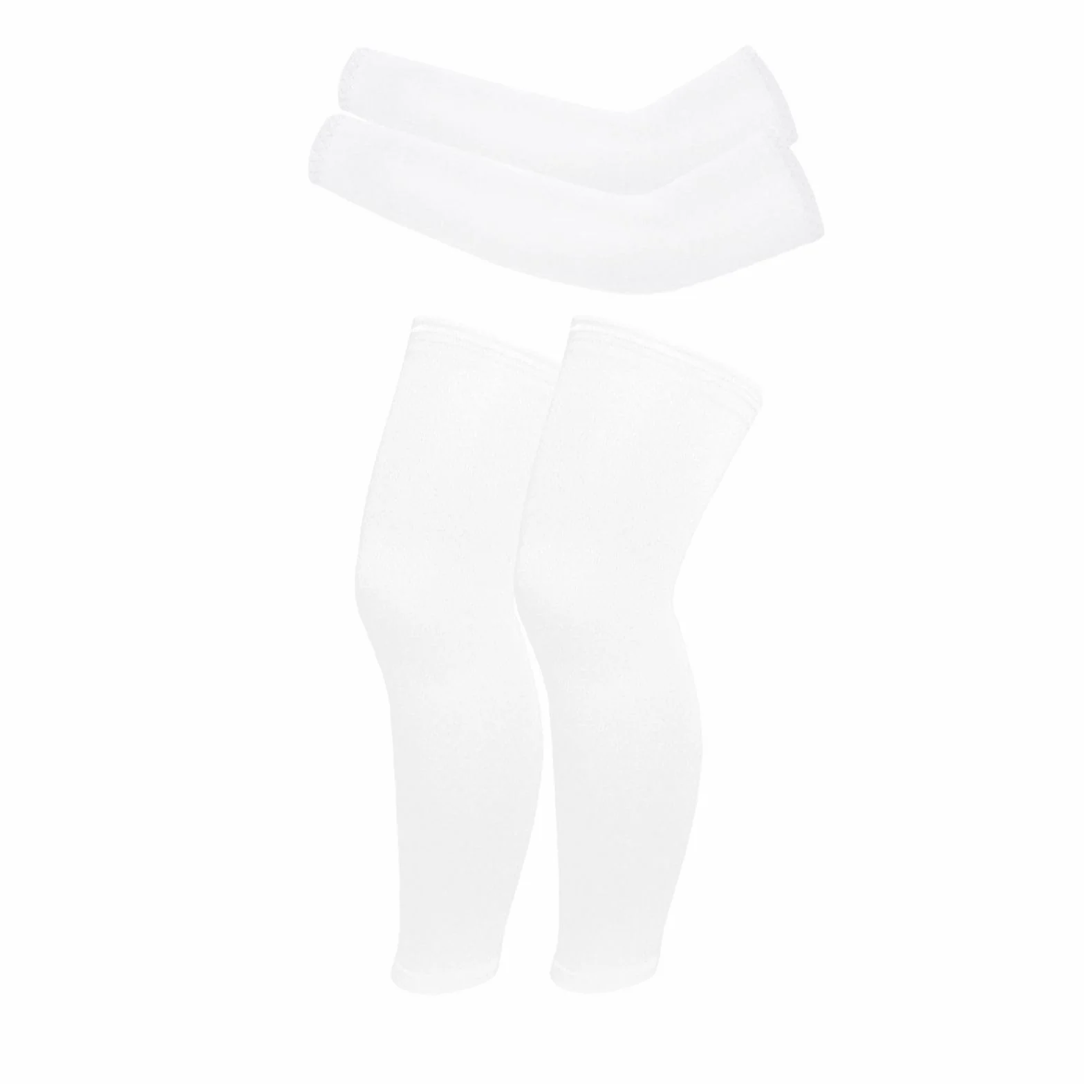Valcatch 4 Paires Manchons Sport UV Protection Bras Jambe Basket-Ball Football Volley-Ball