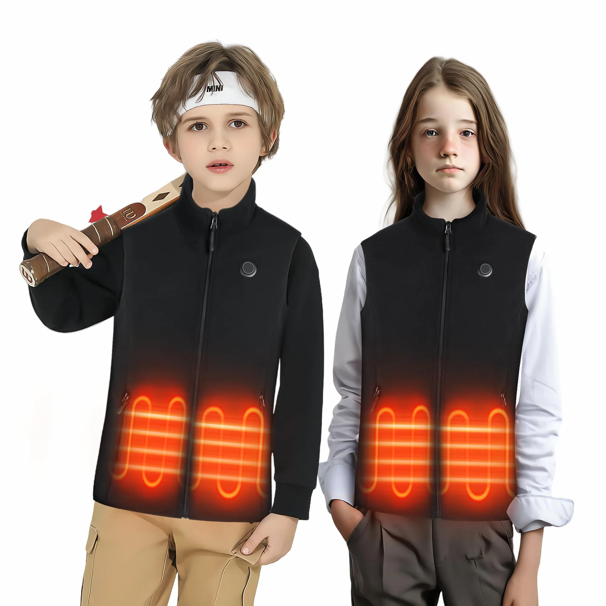 Gilet chauffant Enfant avec batterie 7.4V 10000mAh